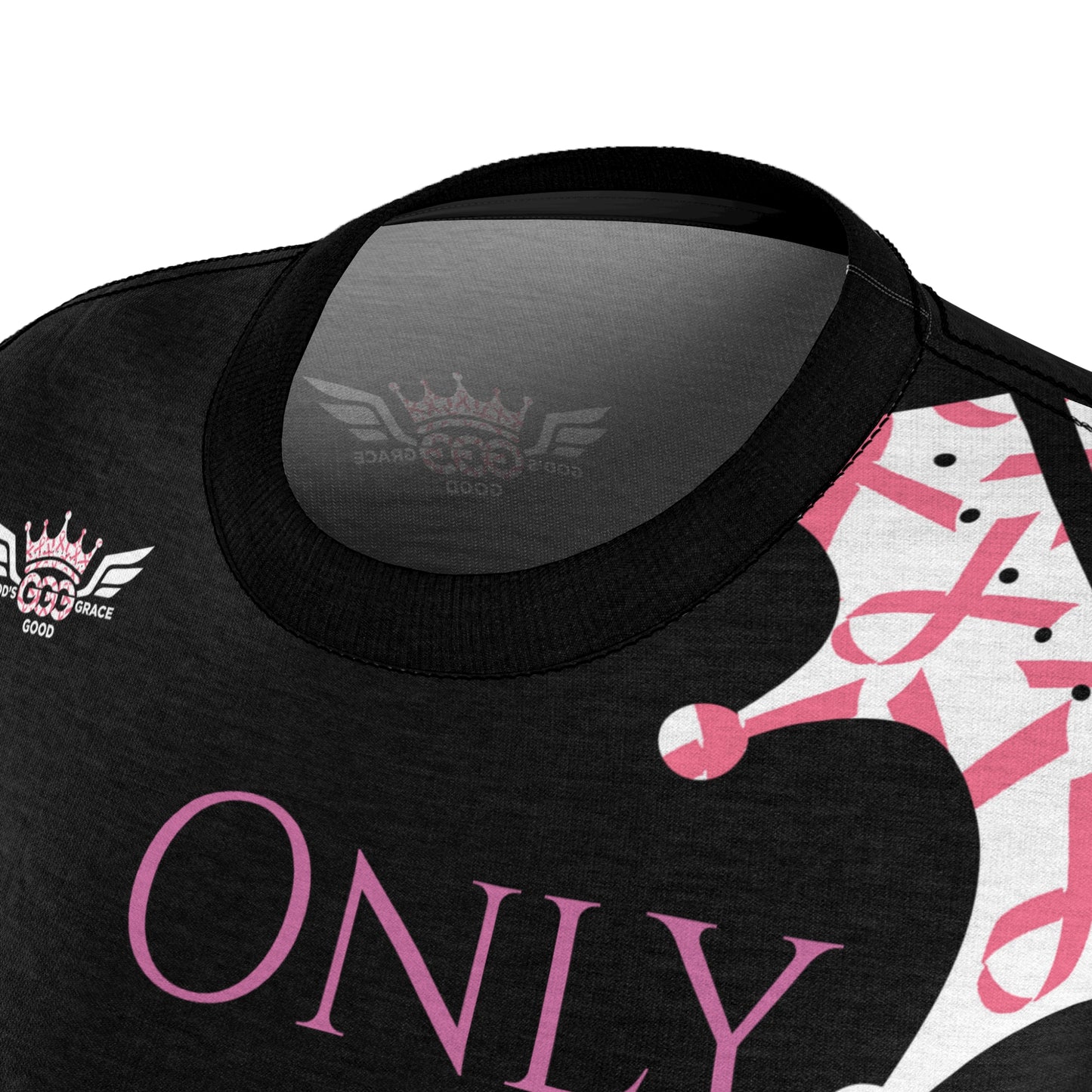 T...a GGG CANCER Support pink design Women's AOP Cut & Sew Tee