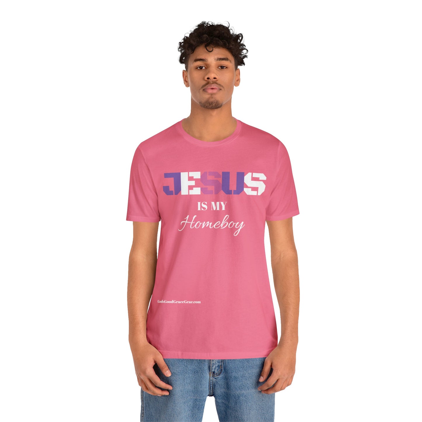 A..................JESUS (Homeboy) Unisex Jersey Short Sleeve Tee
