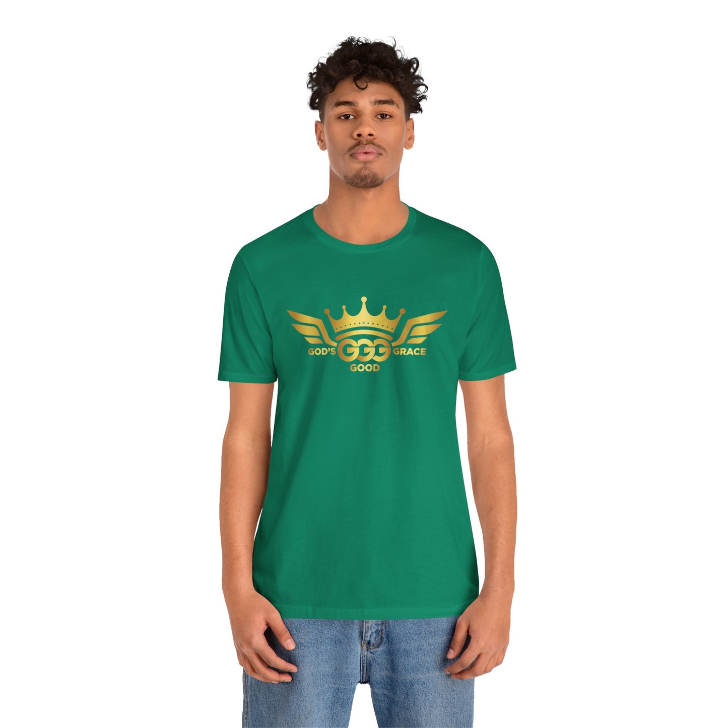 C....GOLD LOGO green Unisex Jersey Short Sleeve Tee