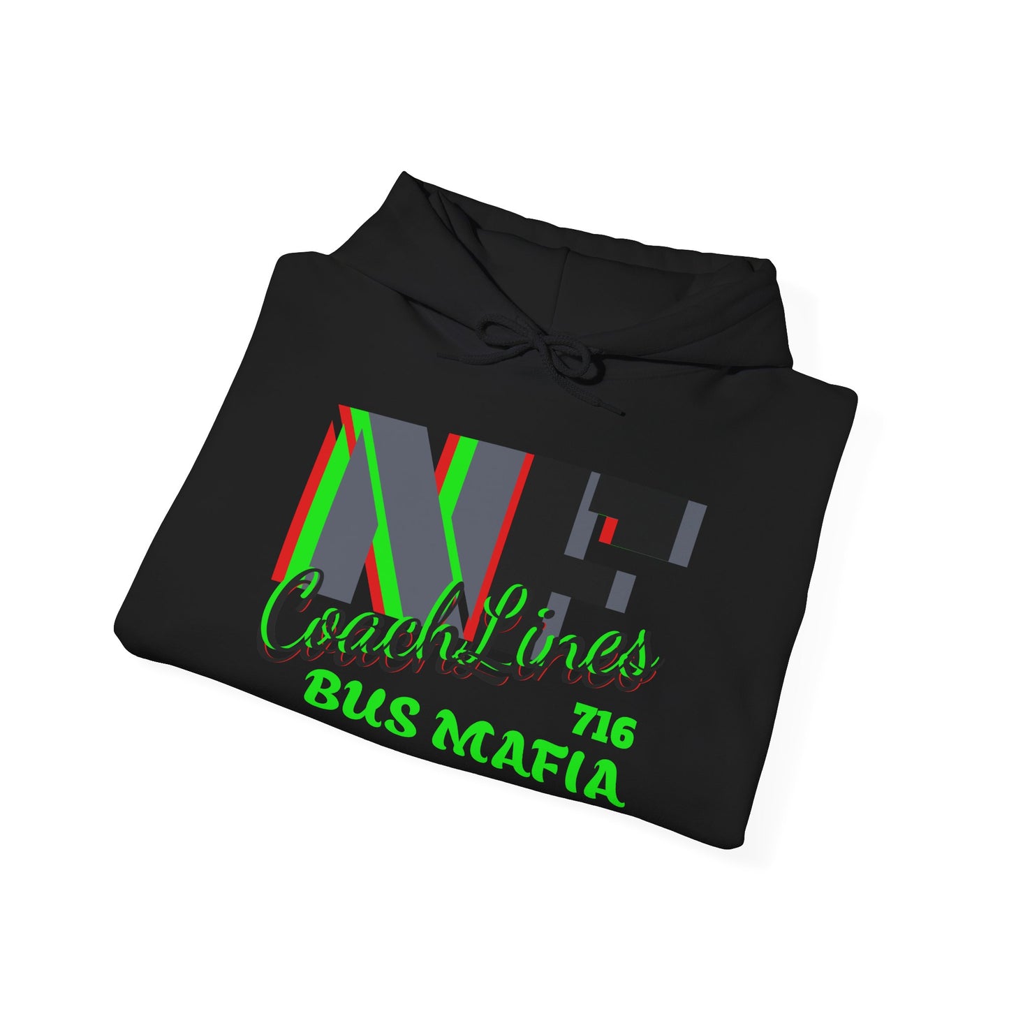 Z...l..NFCL WORK ATTIRE Hoodie with grey/black/green red Sleeve Graphics