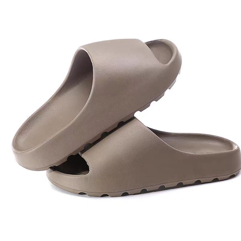 C...Coconut Pattern Thick Sole Slip-On Sandals