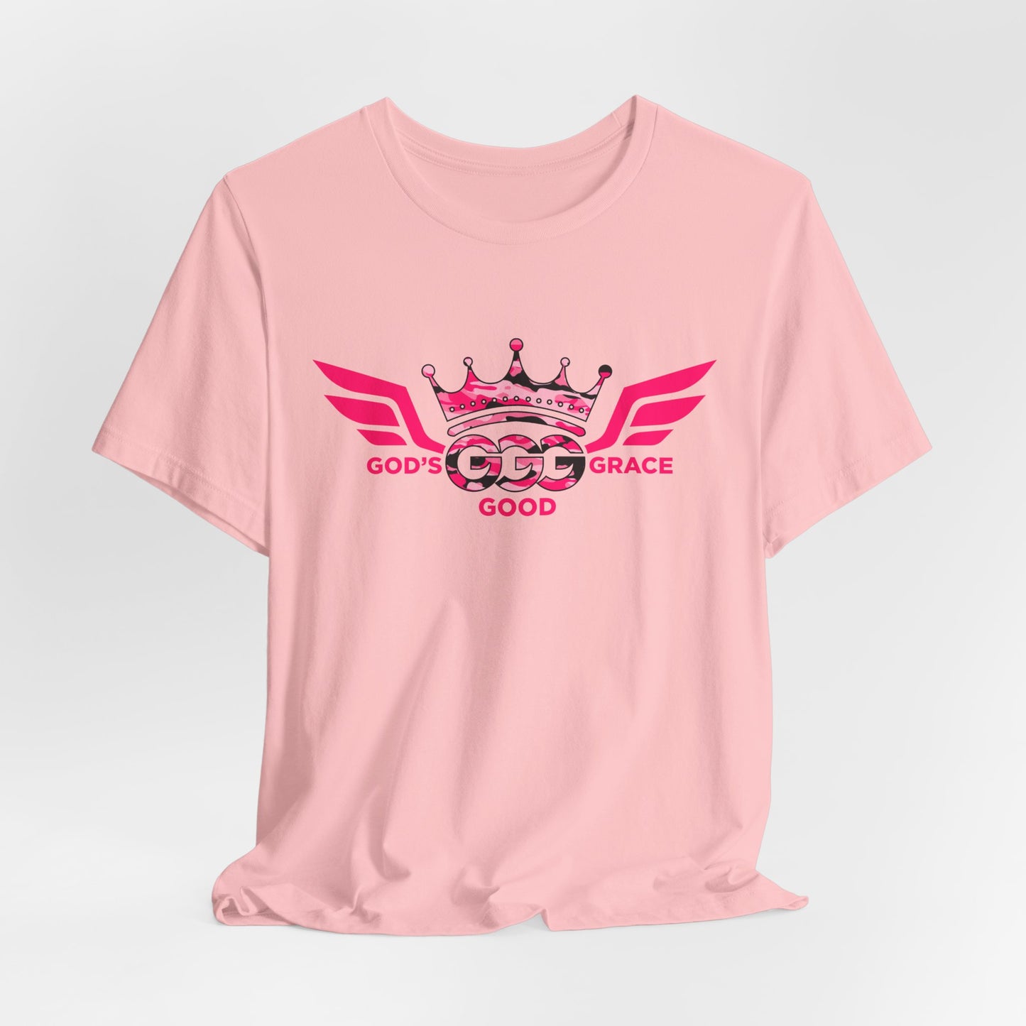 P...GGG..z....PINK Camouflage logo (MULTIPLE COLORS) Tee — Faithwear