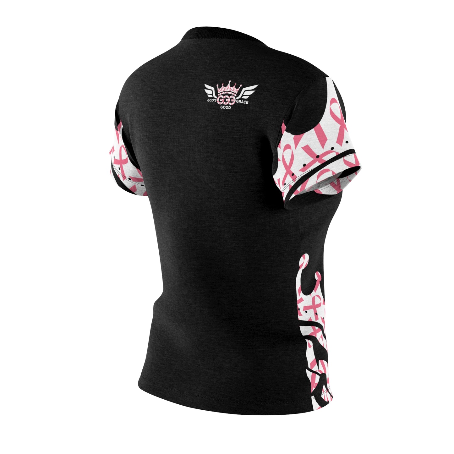 T...a GGG CANCER Support pink design Women's AOP Cut & Sew Tee