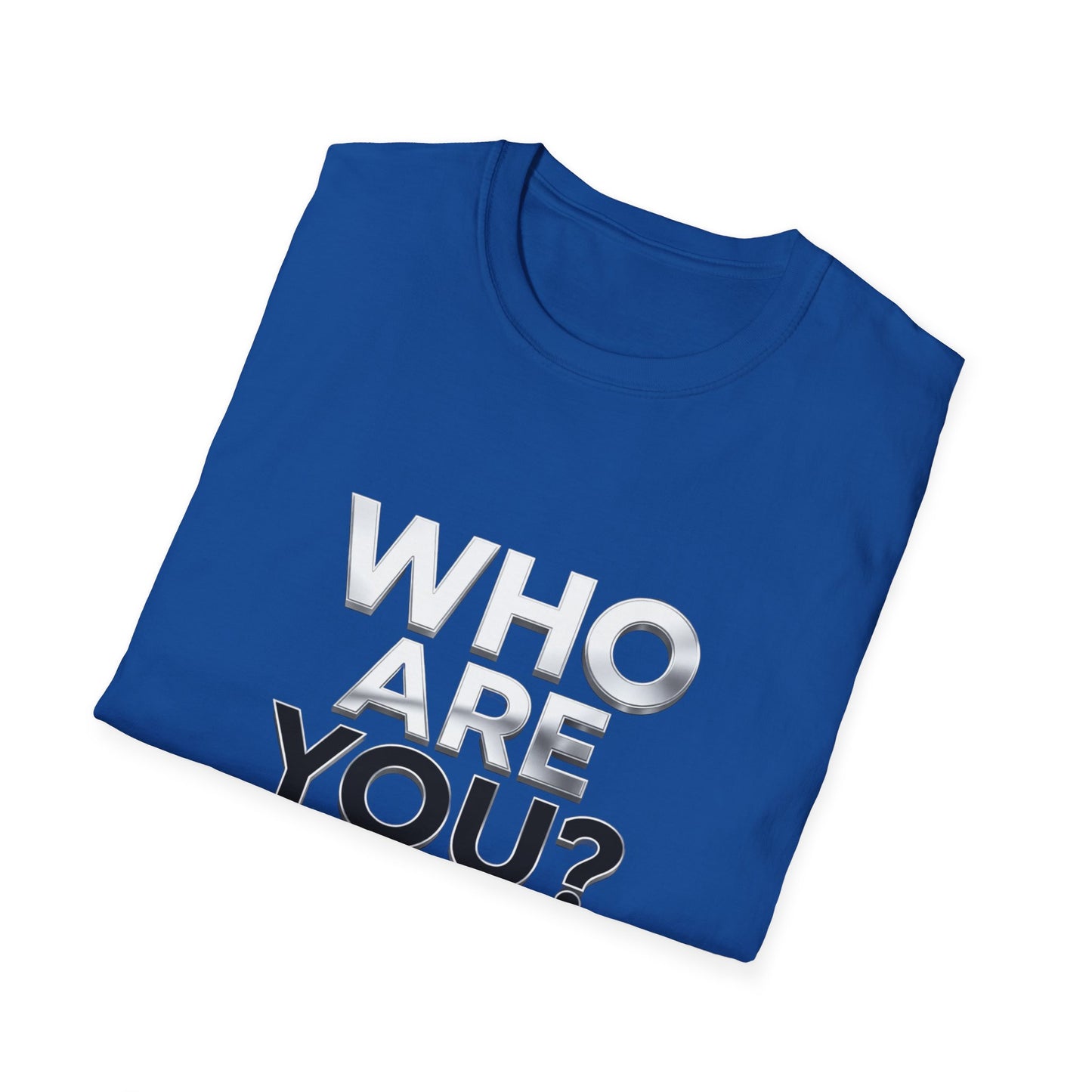 Zzz...CUSTOMIZED FOR TERRENCIO....Who Are You? Christian Faith T-Shirt
