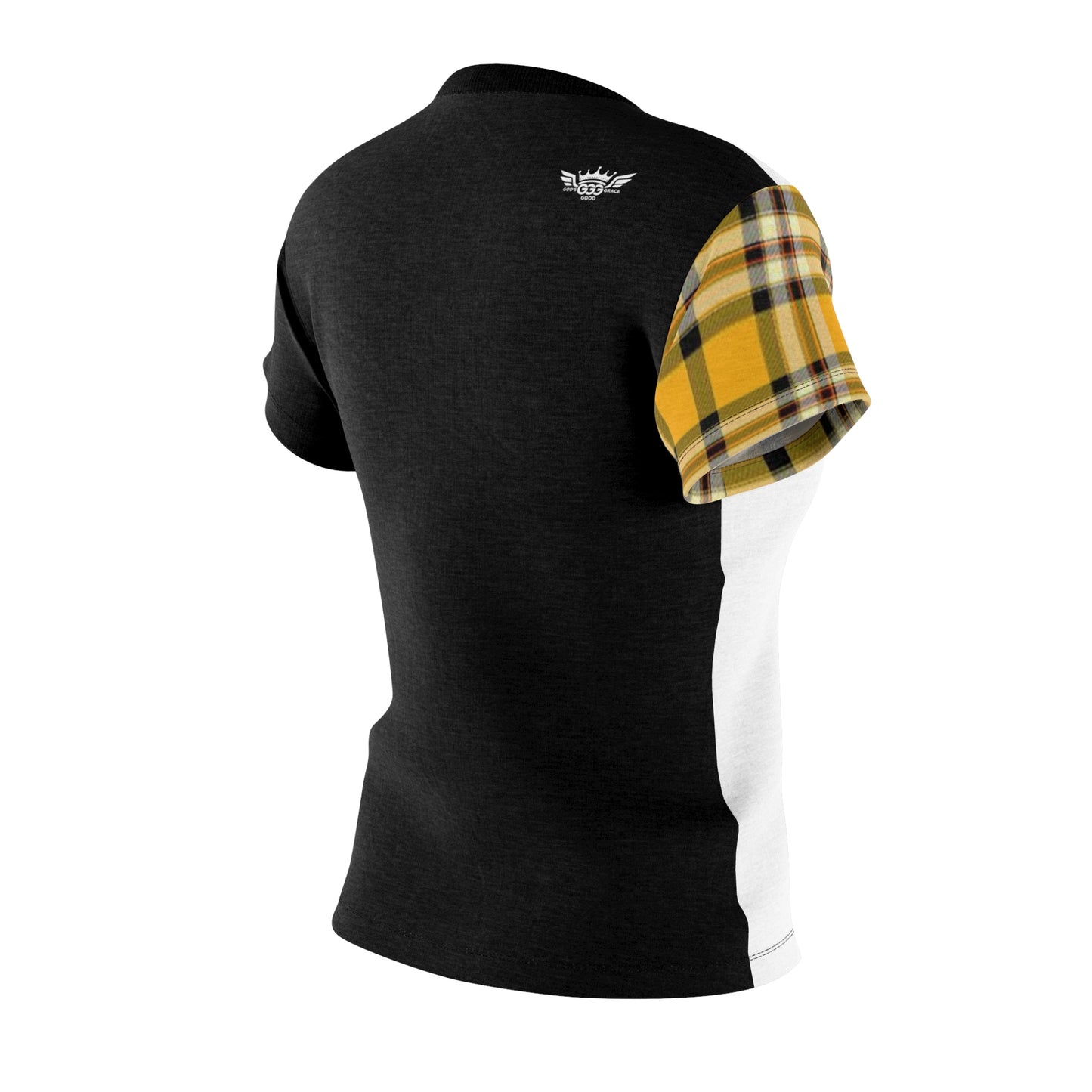 E...GGG yellow,black,white design Women's AOP Cut & Sew Tee