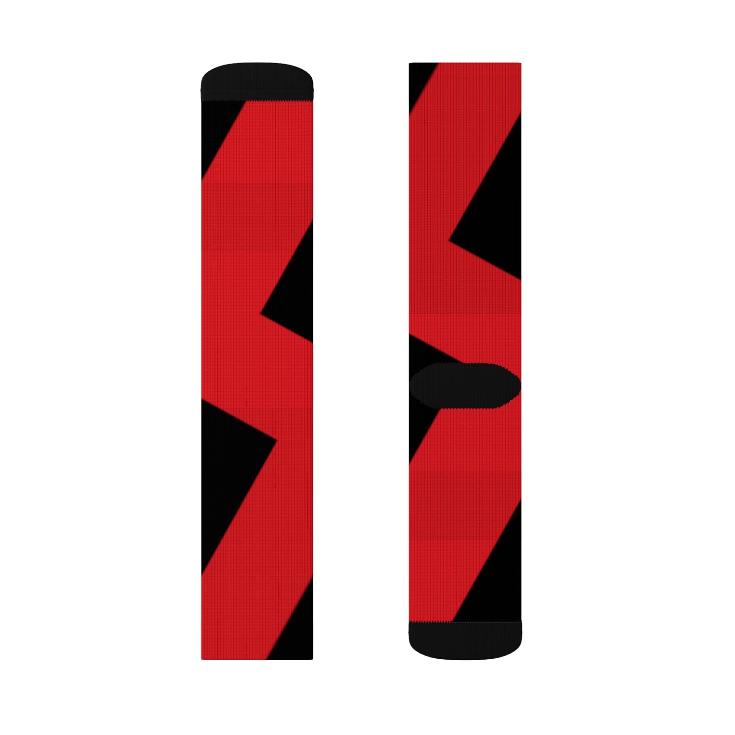 A..........red/black GGG design Sublimation Socks