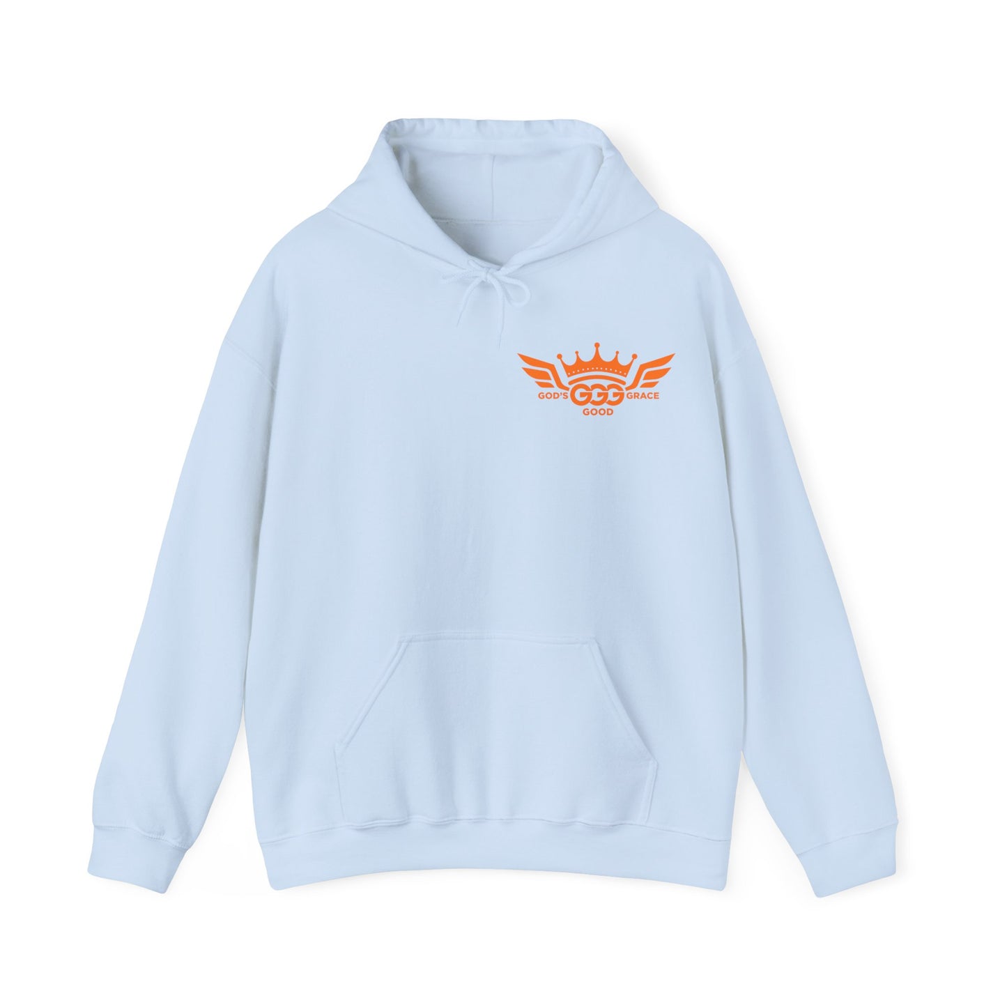 C...ORANGE LOGO light blue Unisex Heavy Blend™ Hooded Sweatshirt