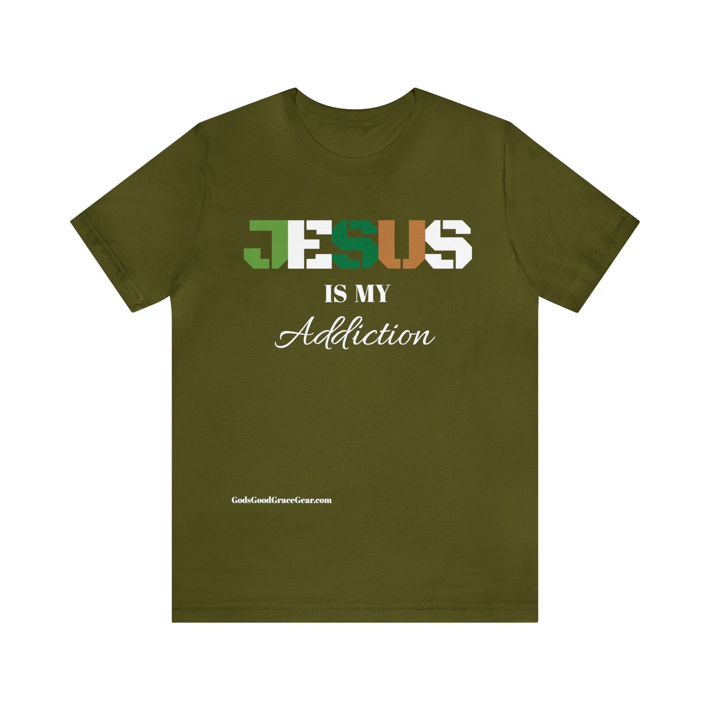 B...JESUS (Addiction) Unisex Jersey Short Sleeve Tee