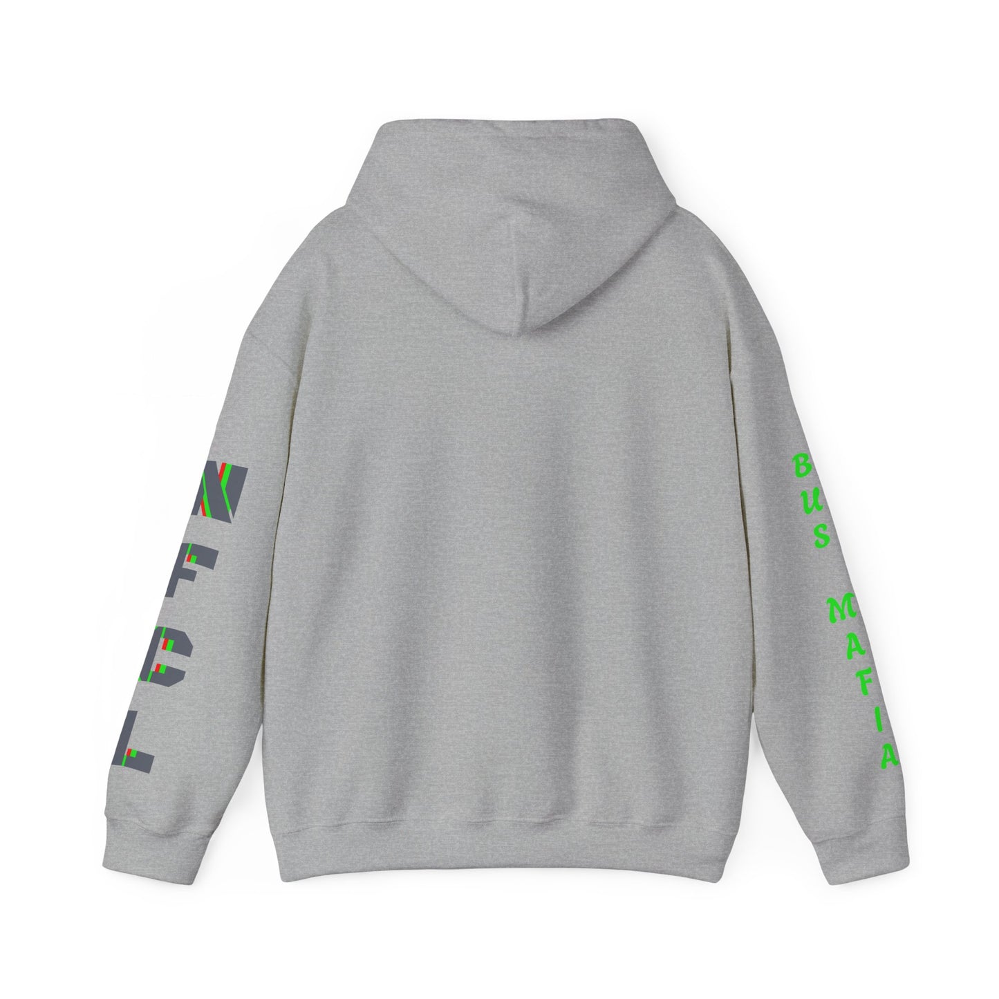 Z...NFCL WORK ATTIRE Hoodie with grey/black green red Sleeve Graphics