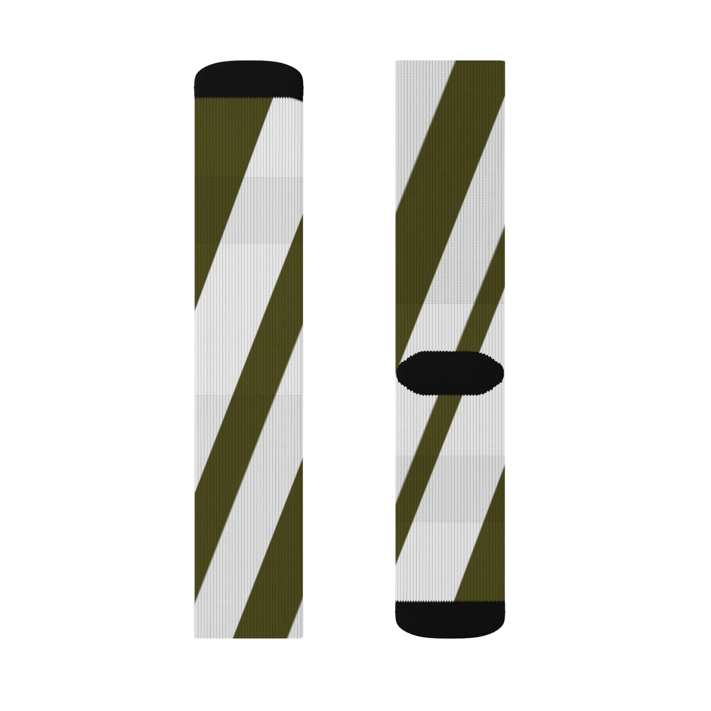 A......olive/white GGG design Sublimation Socks