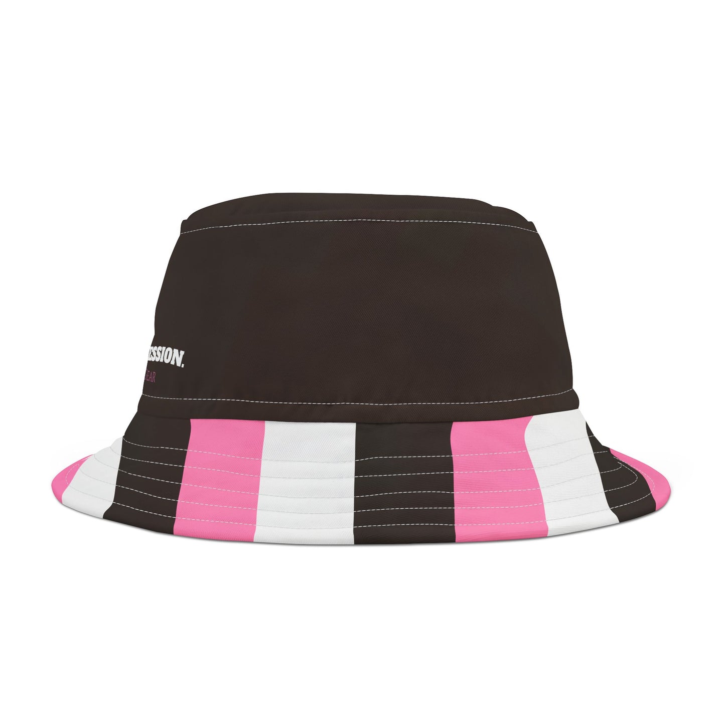 A......pink/white/brown GGG Bucket Hat