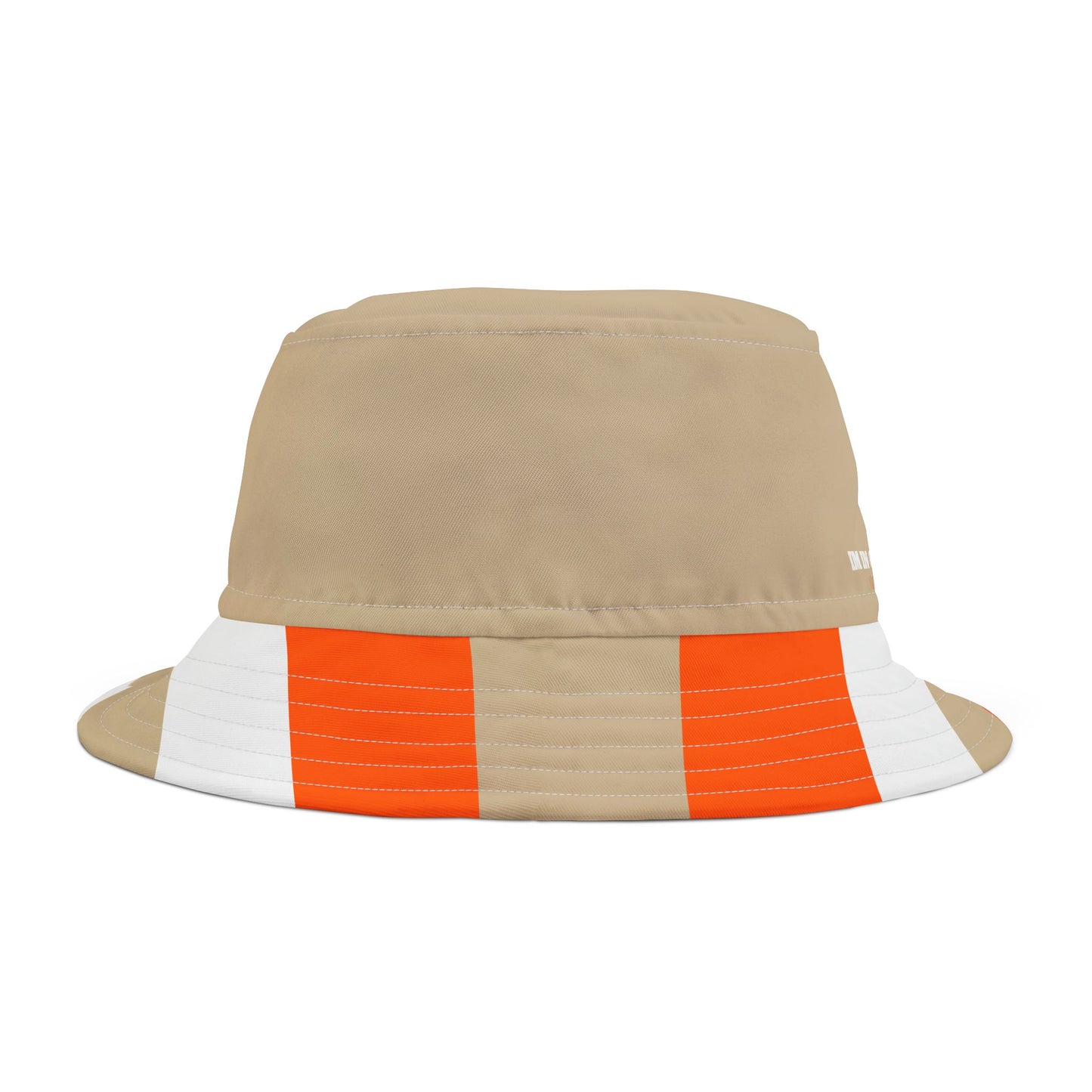 A.........orange/white/beige Bucket Hat