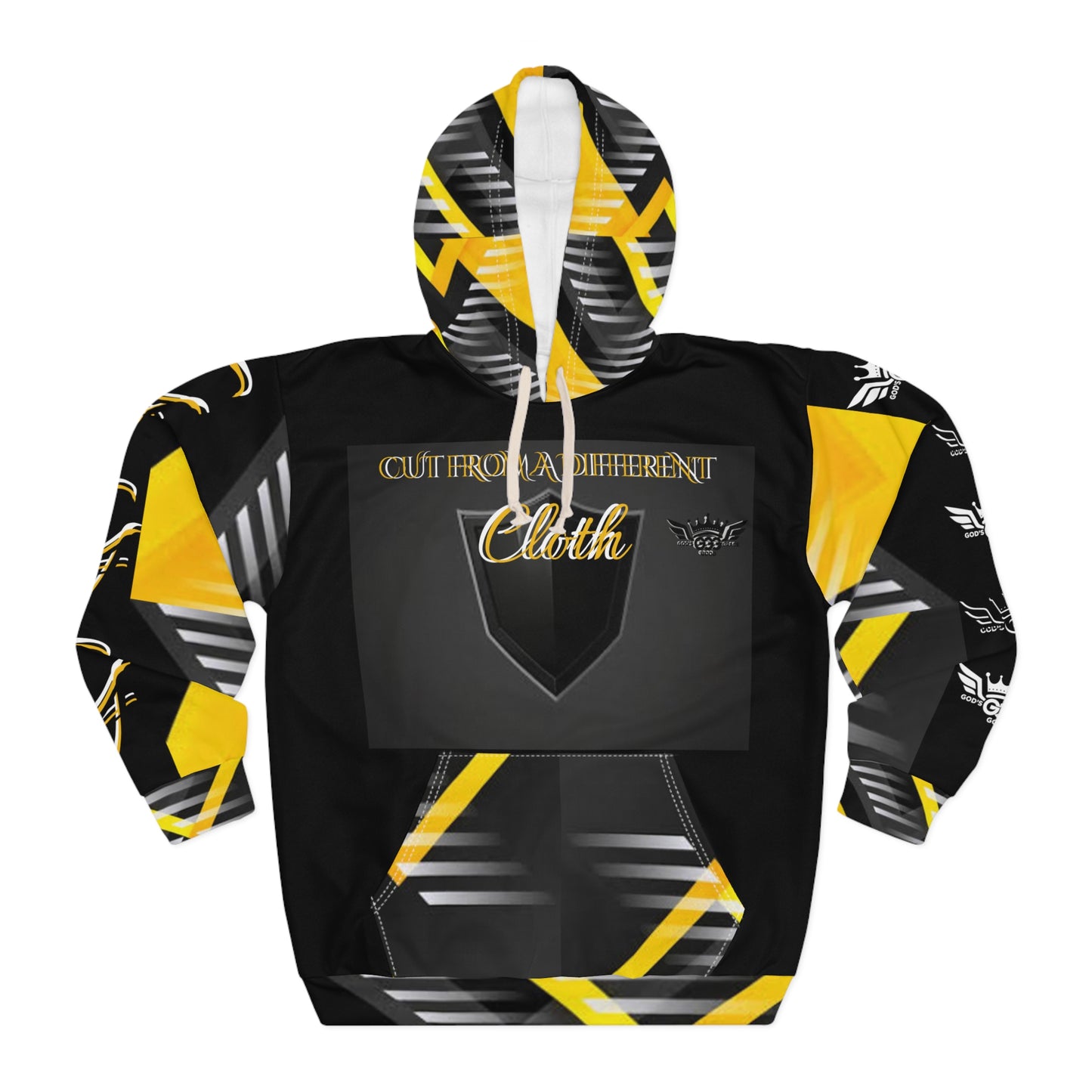 A......................GGG CUT FROM A DIFFERENT CLOTH..BIG BOY black/yellow Unisex Pullover Hoodie