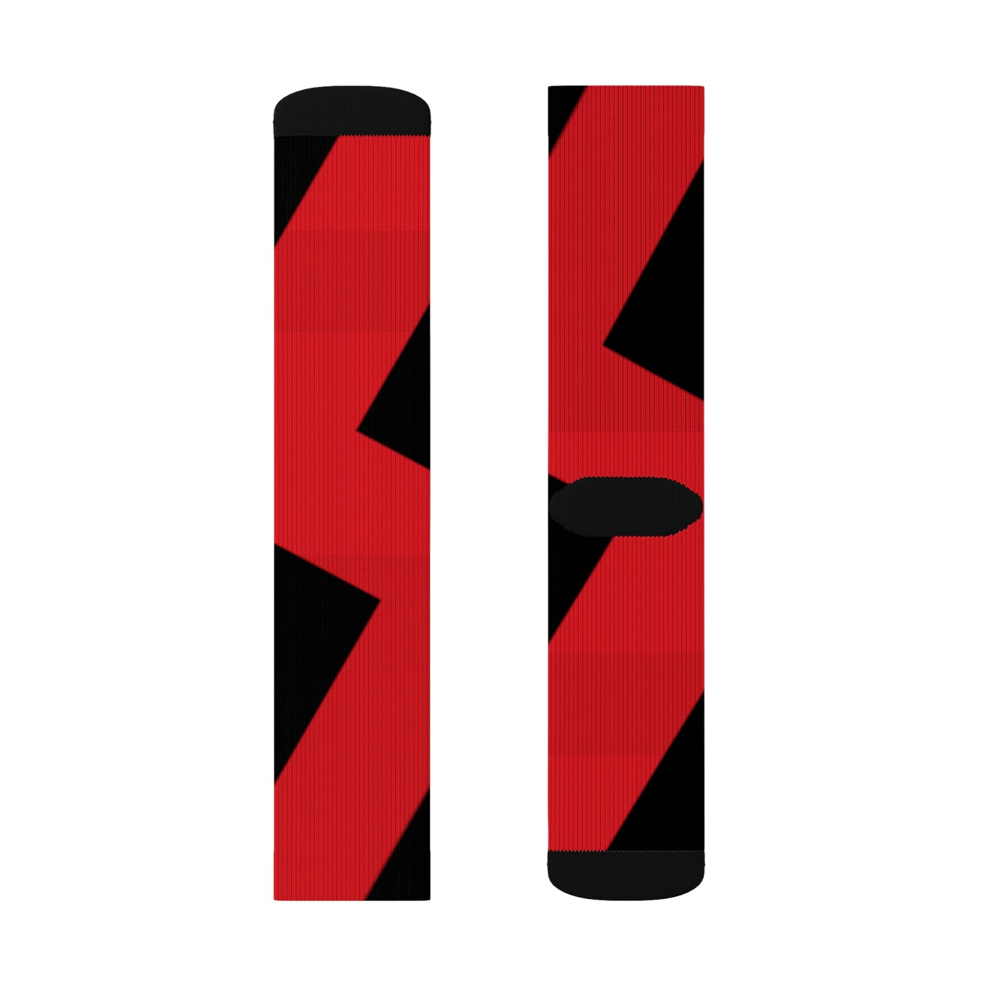 A..........red/black GGG design Sublimation Socks