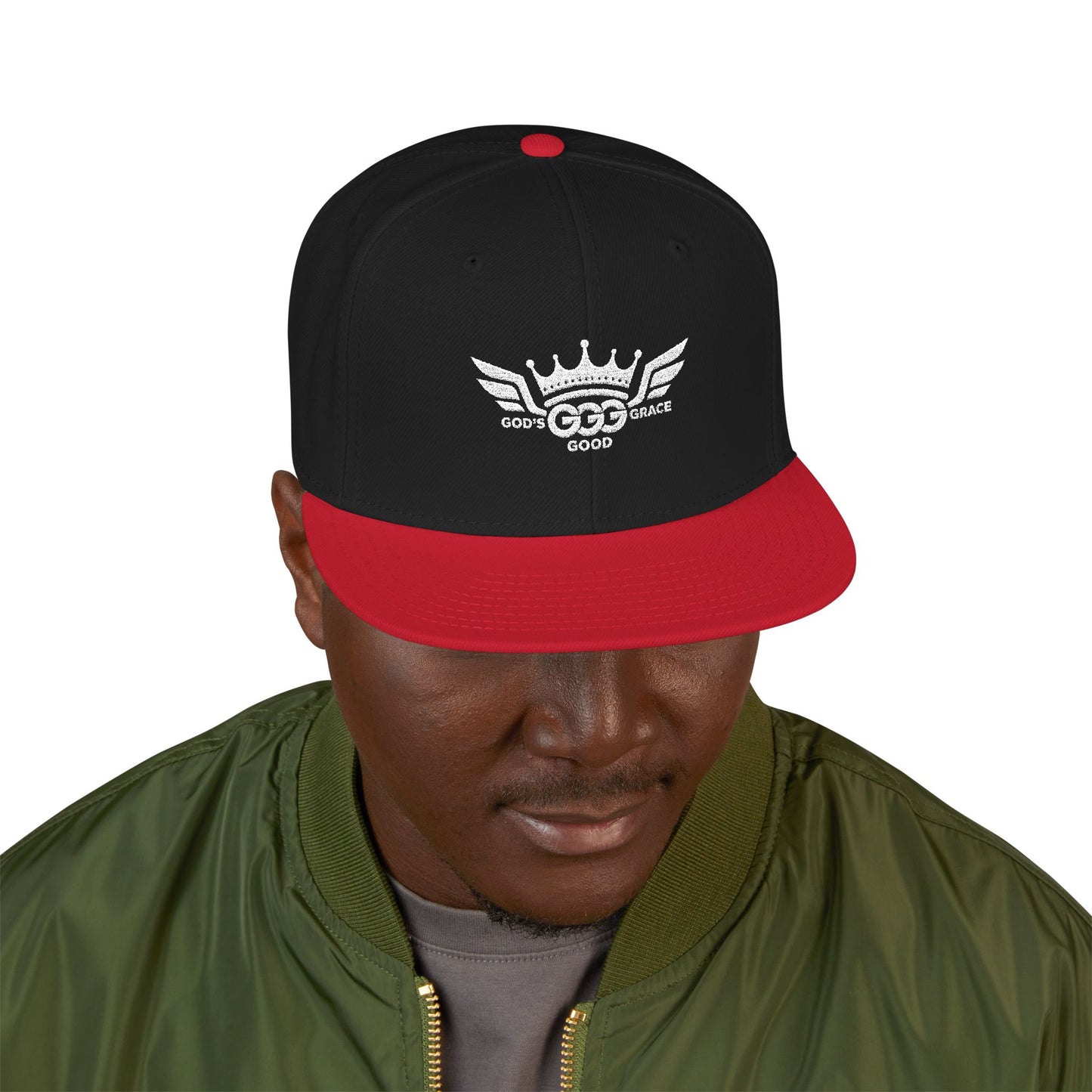 N...GGG  EMBROIDERY ..Multiple colors, Mens White logo Snapback Hat
