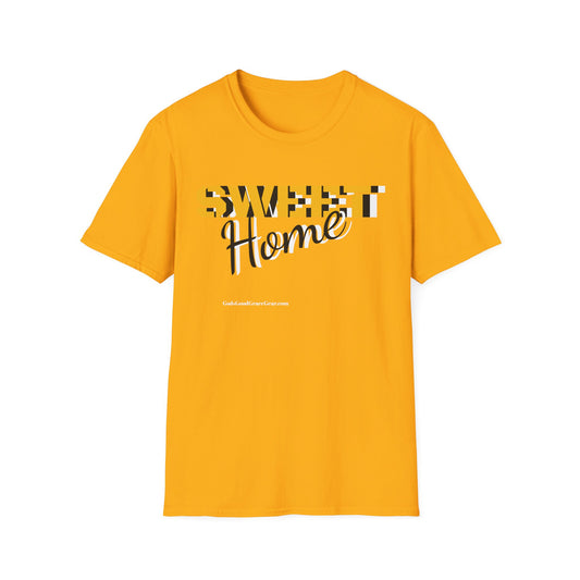 Z...SWEET HOME T SHIRT Work attire .. YELLOW/BLACK Vibes Unisex Softstyle T-Shirt - Trendy Apparel for Creatives & Tech Enthusiasts