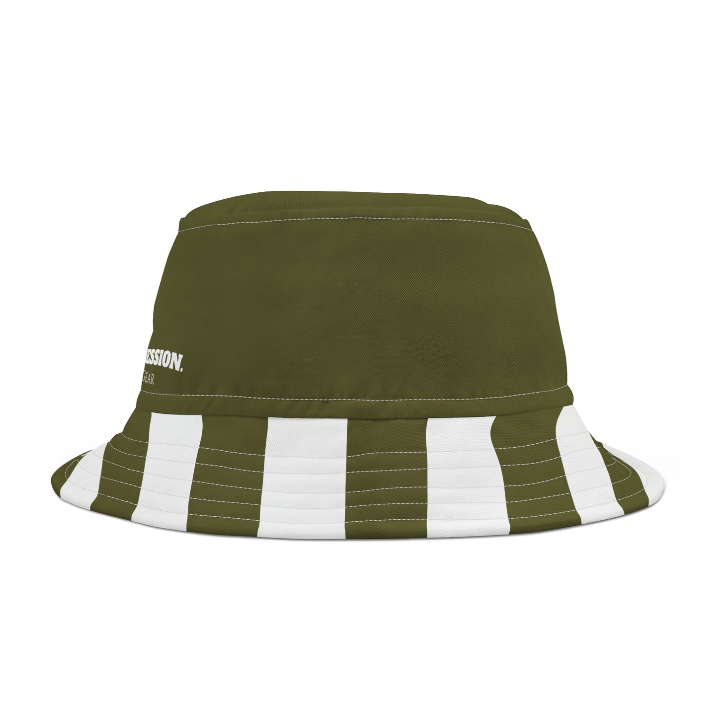 A......Olive/white Bucket Hat