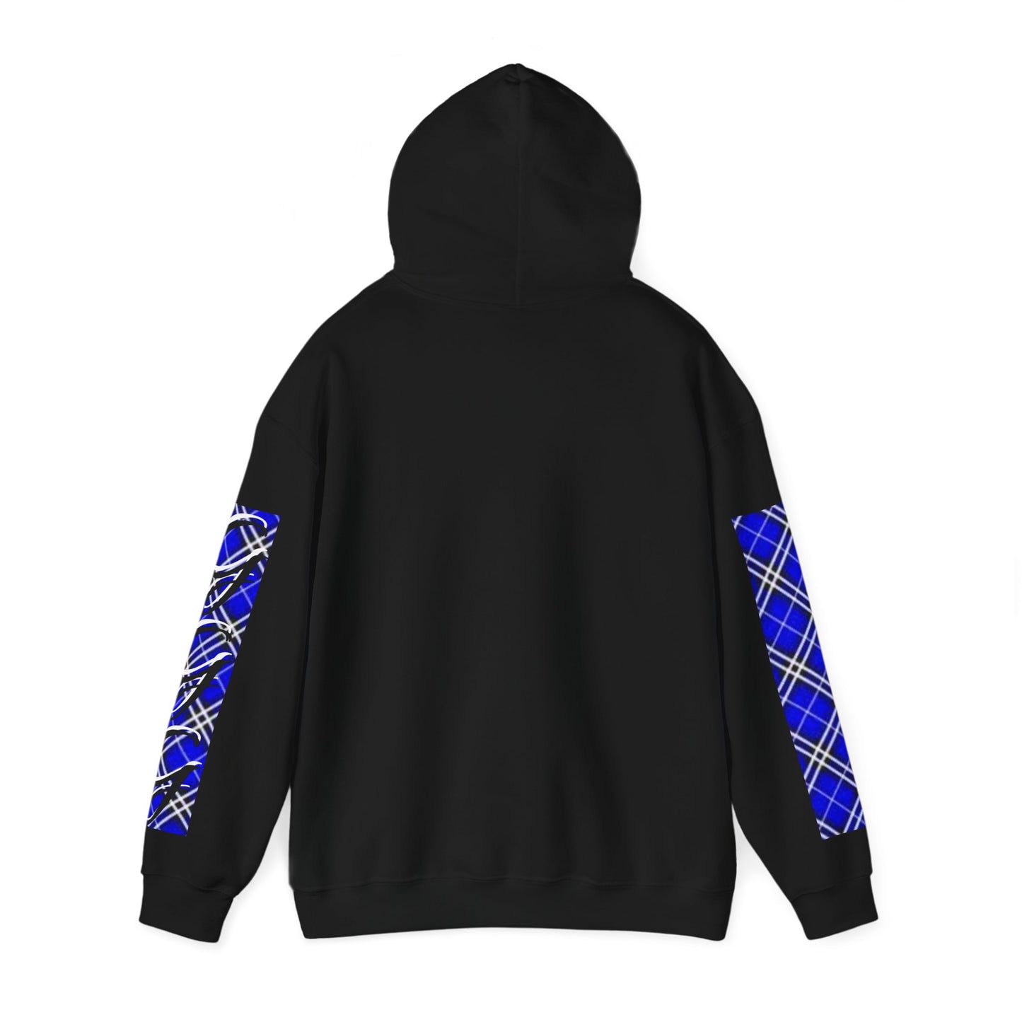 A....................GGG blue plaid design Unisex Heavy Blend™ Hooded Sweatshirt