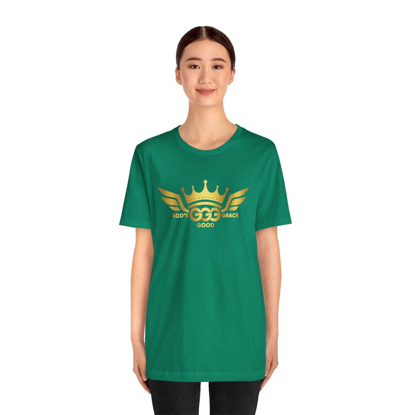 C....GOLD LOGO green Unisex Jersey Short Sleeve Tee
