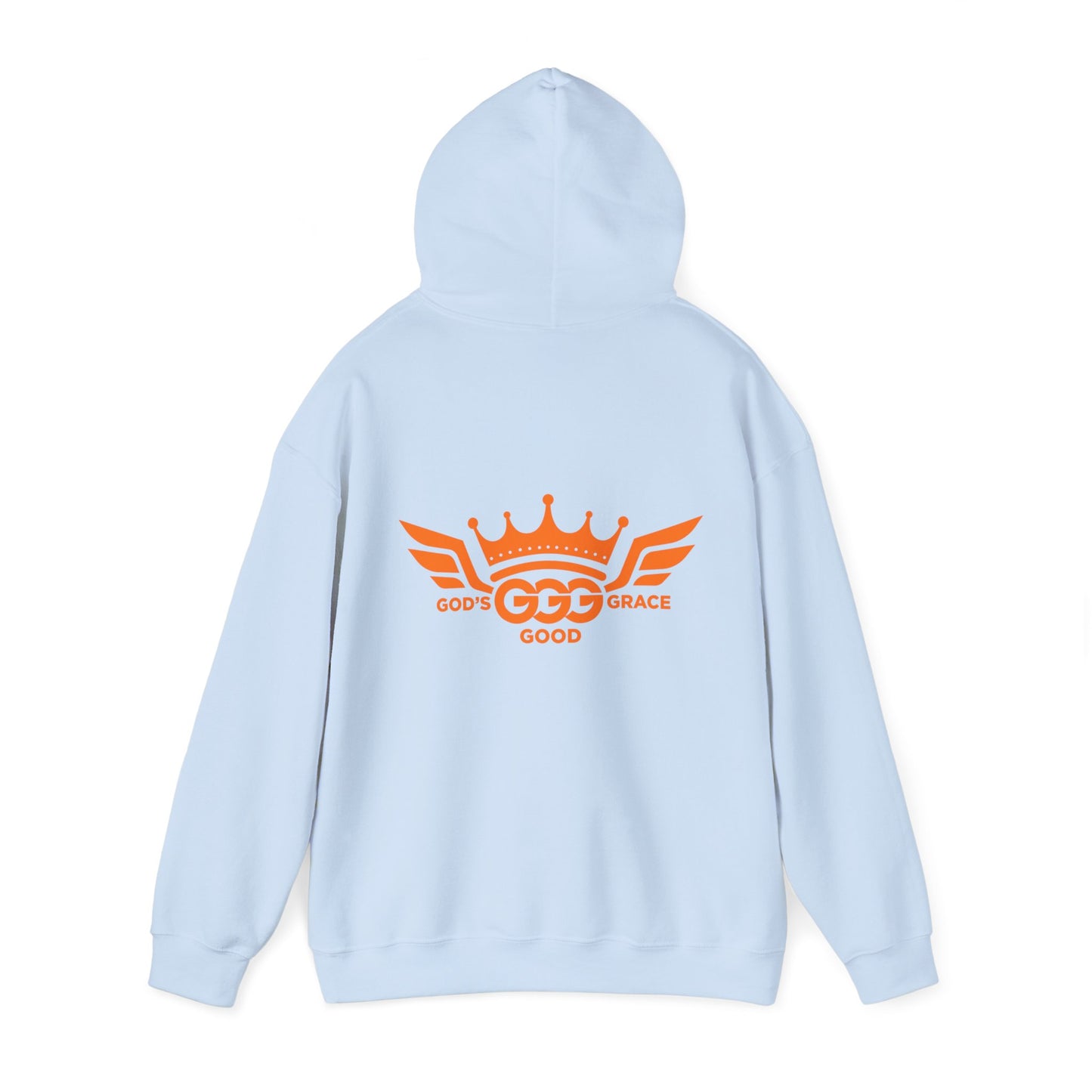 C...ORANGE LOGO light blue Unisex Heavy Blend™ Hooded Sweatshirt