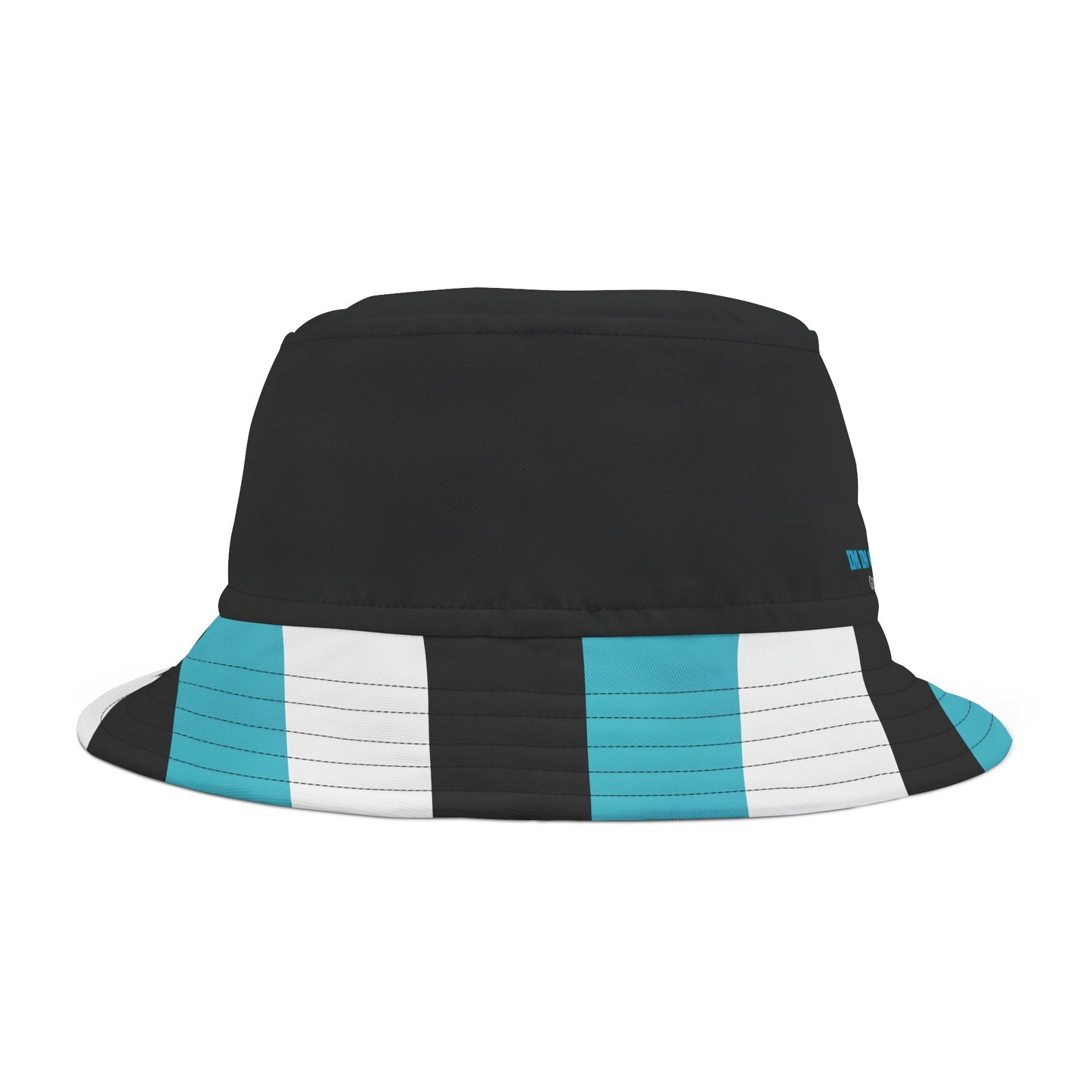 A...........black/turquoise/white Bucket Hat