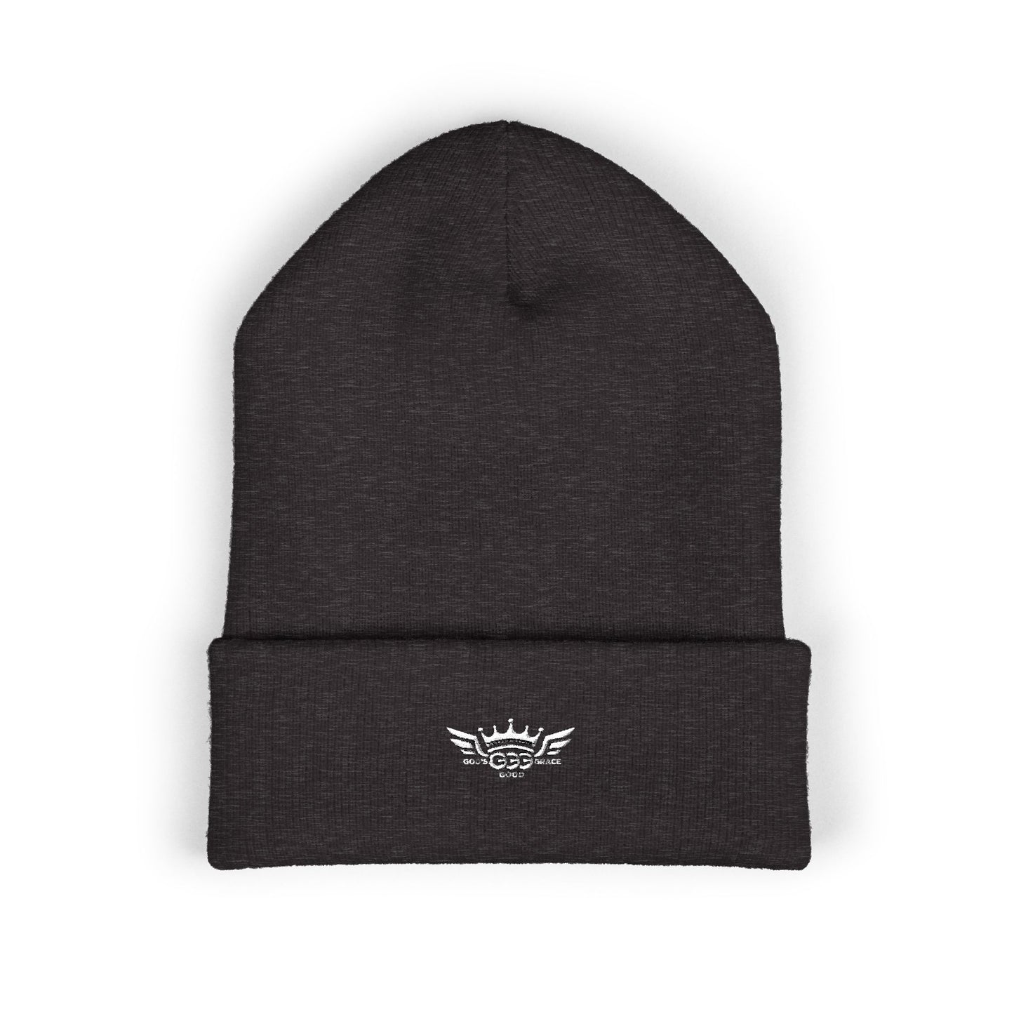 T...GGG White Logo Embroidered Classic Cuffed Beanie —MULTIPLE COLORS... Knit Hat