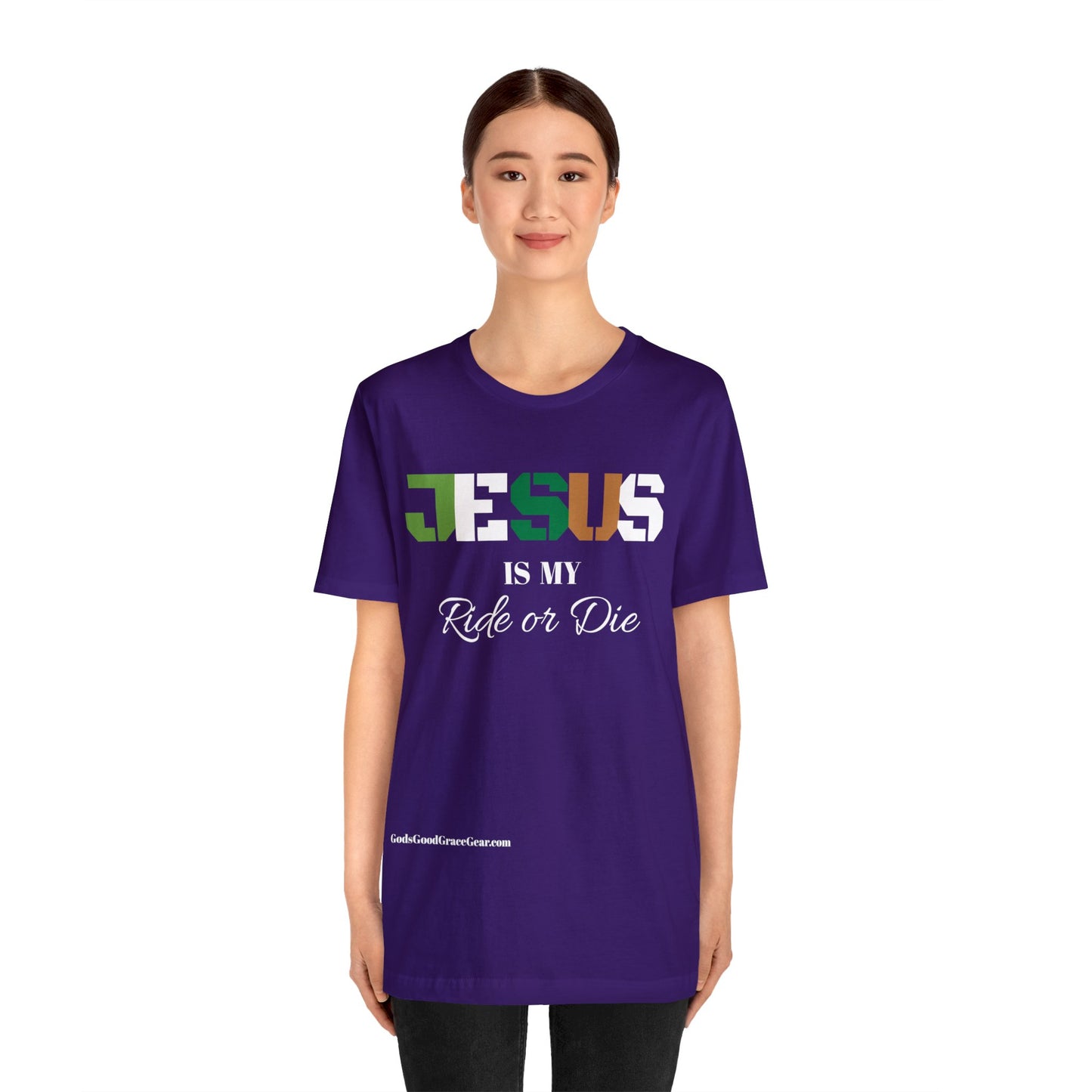 B....JESUS (Ride or Die) Unisex Jersey Short Sleeve Tee