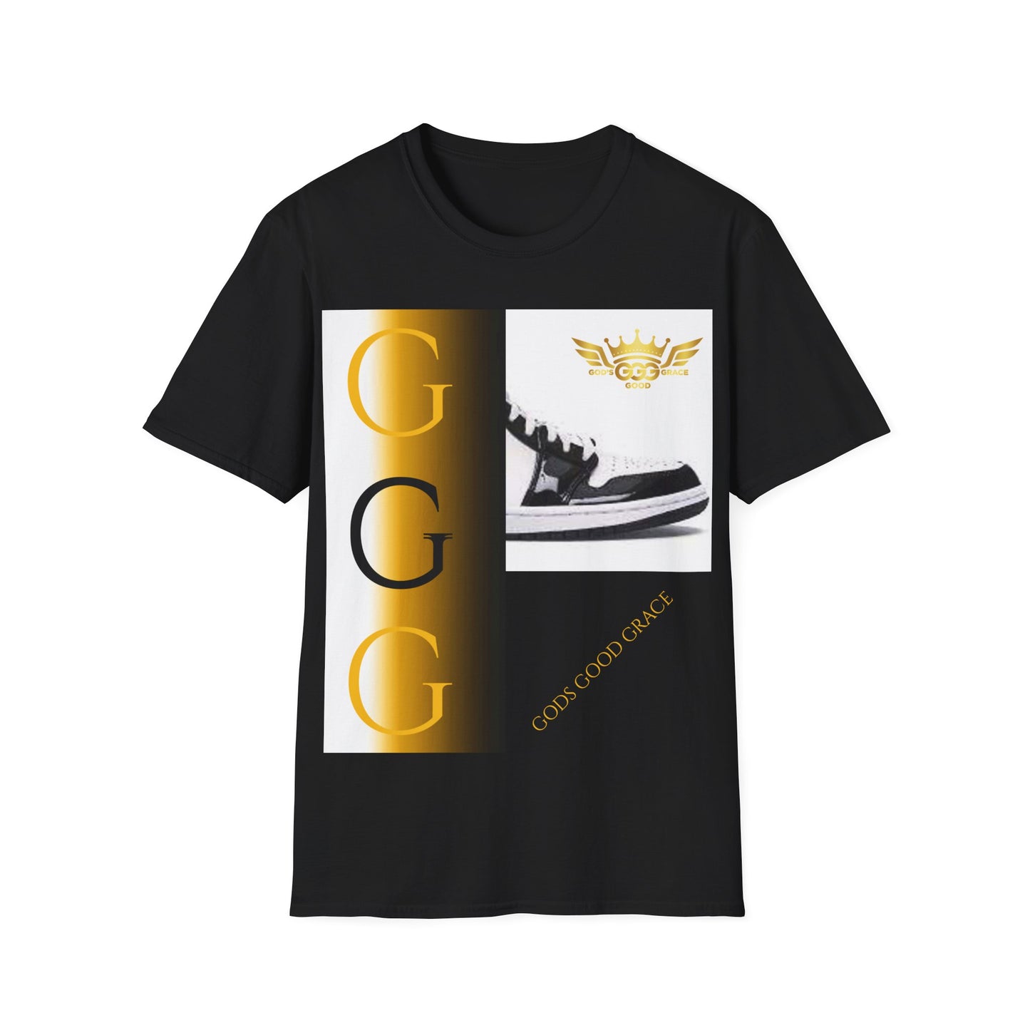 B..gold/white GGG design Unisex SOFTSTYLE T-Shirt