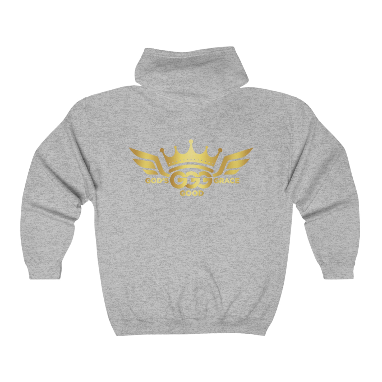 A...GOLD LOGO THIN SPRING TIME Unisex Heavy Blend™ Full Zip Hooded Sweatshirt