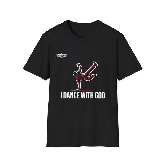 Zz...GGG.. I Dance With God..MULTIPLE COLORS BREAK DANCING Vibes Unisex Softstyle T-Shirt - Trendy Apparel for Creatives & Tech Enthusiasts