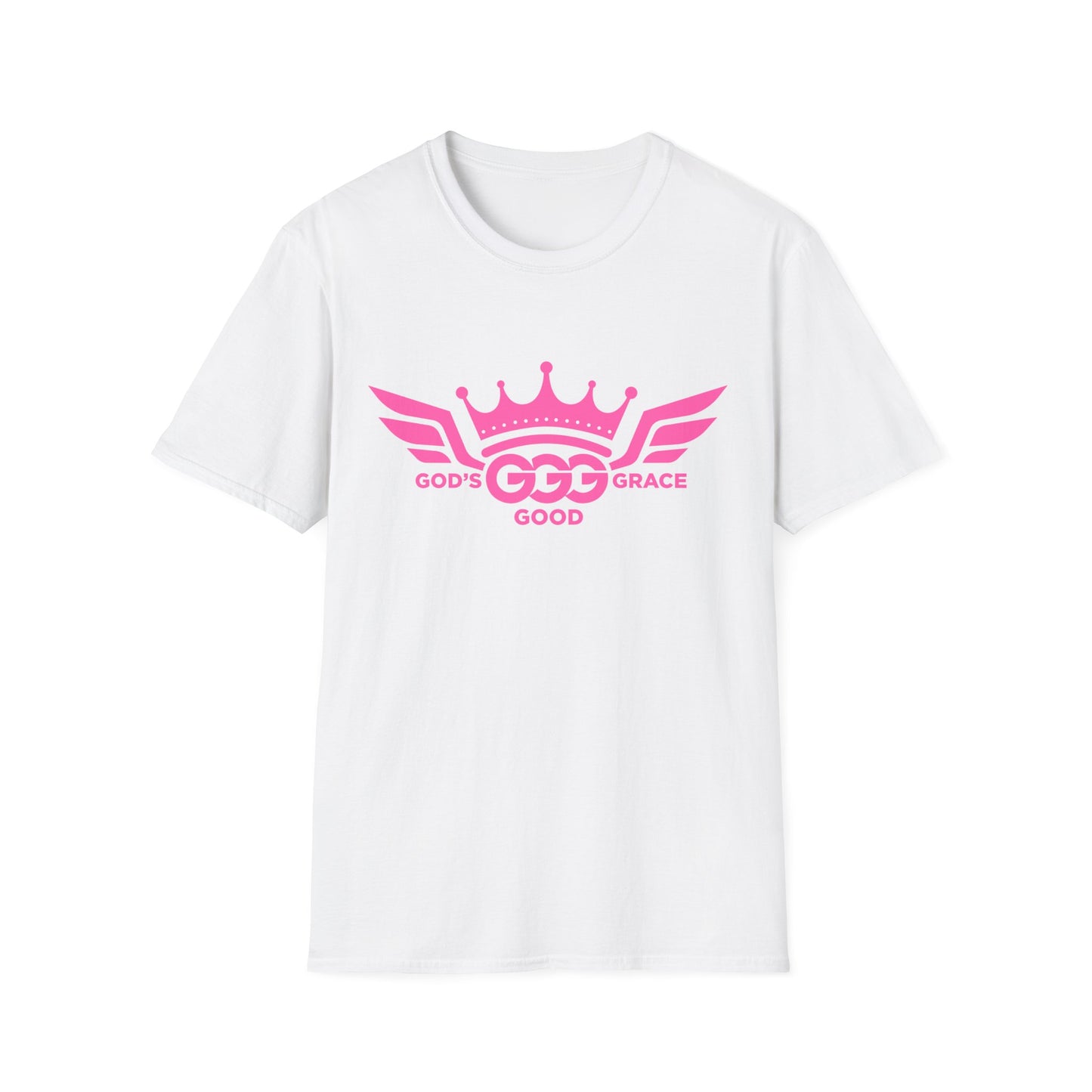 A....MULTIPLE COLORS  PINK LOGO.. Unisex SOFTSTYLE  T-Shirt