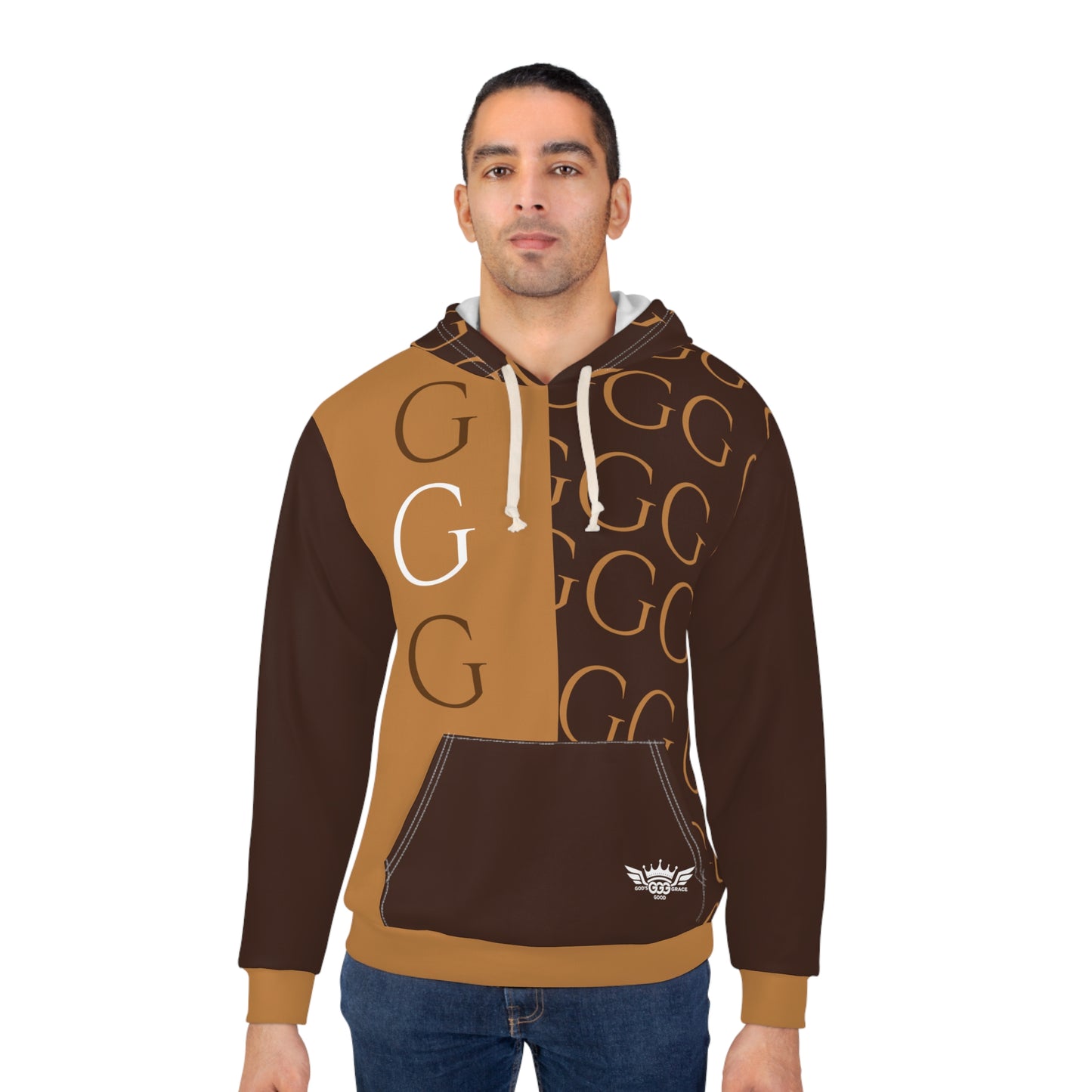 A......................GGG...POLYESTER BIG BOY BROWN DESIGN Unisex Pullover Hoodie