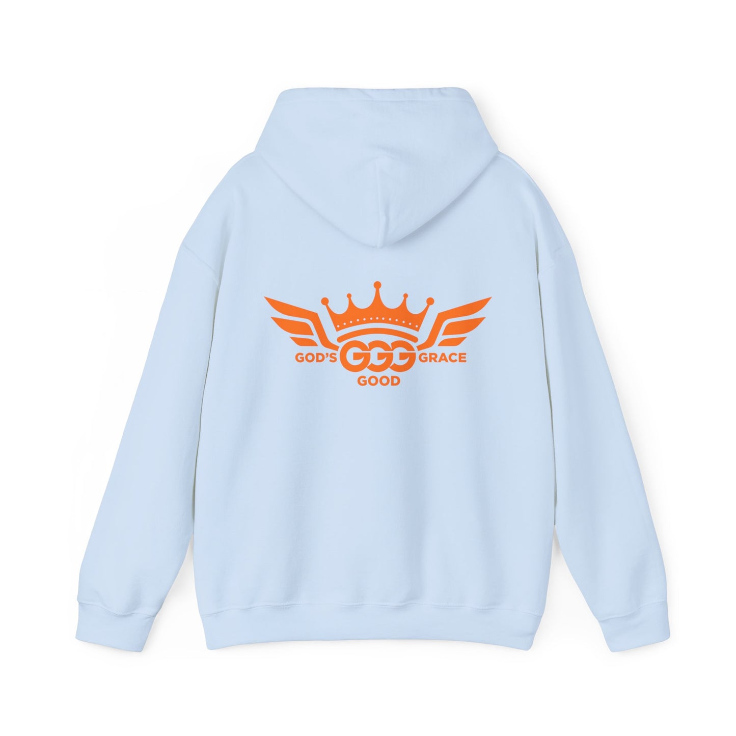 C...ORANGE LOGO light blue Unisex Heavy Blend™ Hooded Sweatshirt