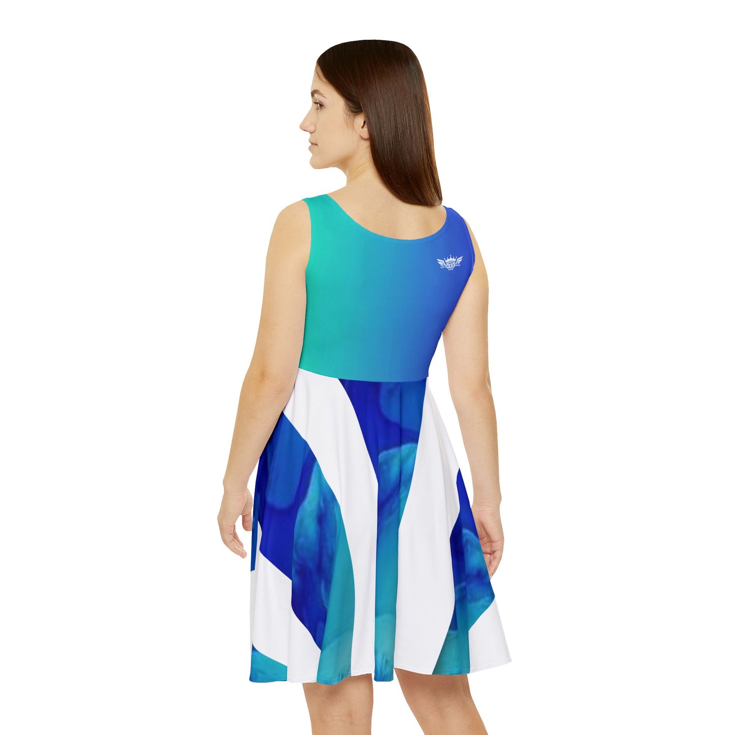 P...GGG..Blue,white Women's Summer Dress