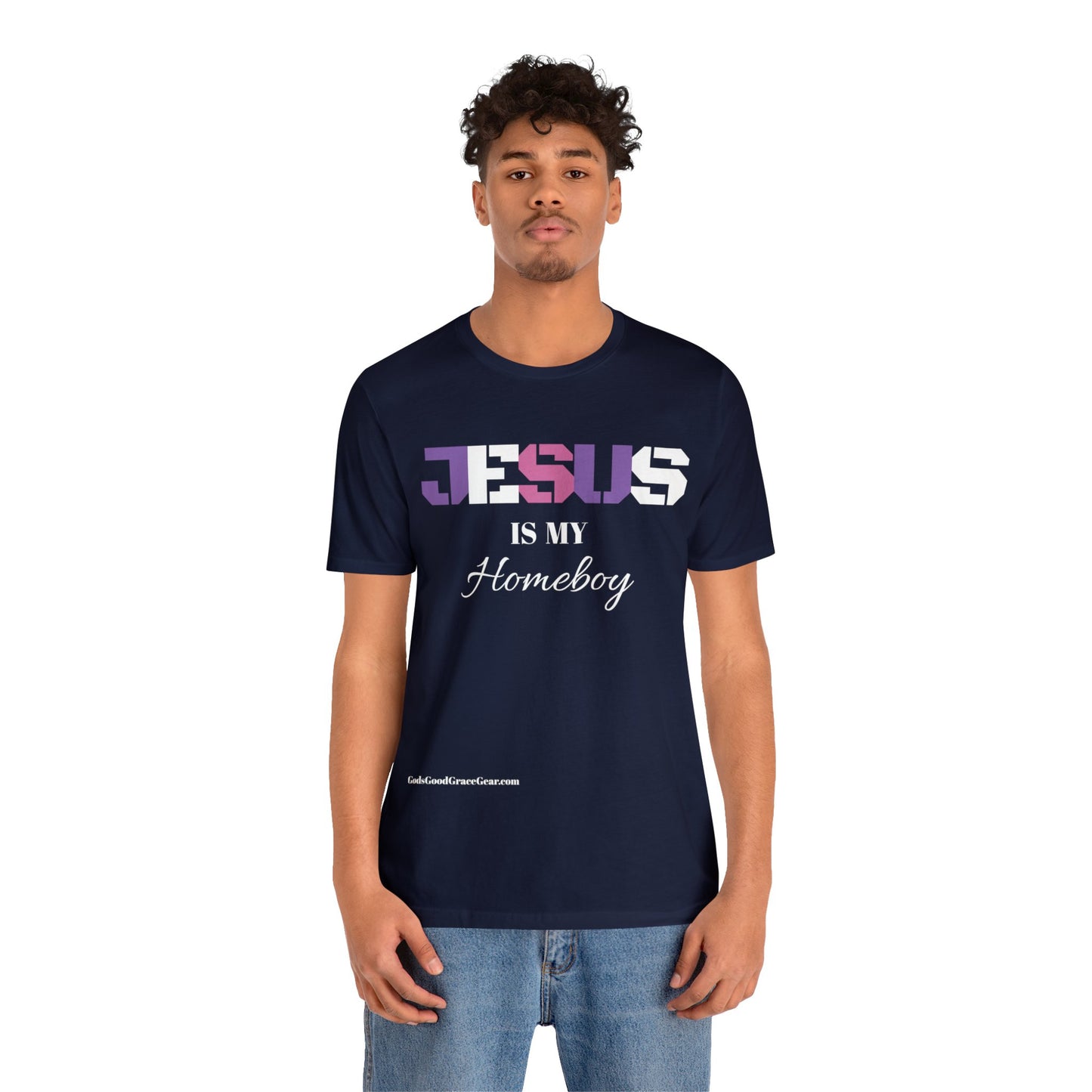 B....JESUS (Homeboy) Unisex Jersey Short Sleeve Tee