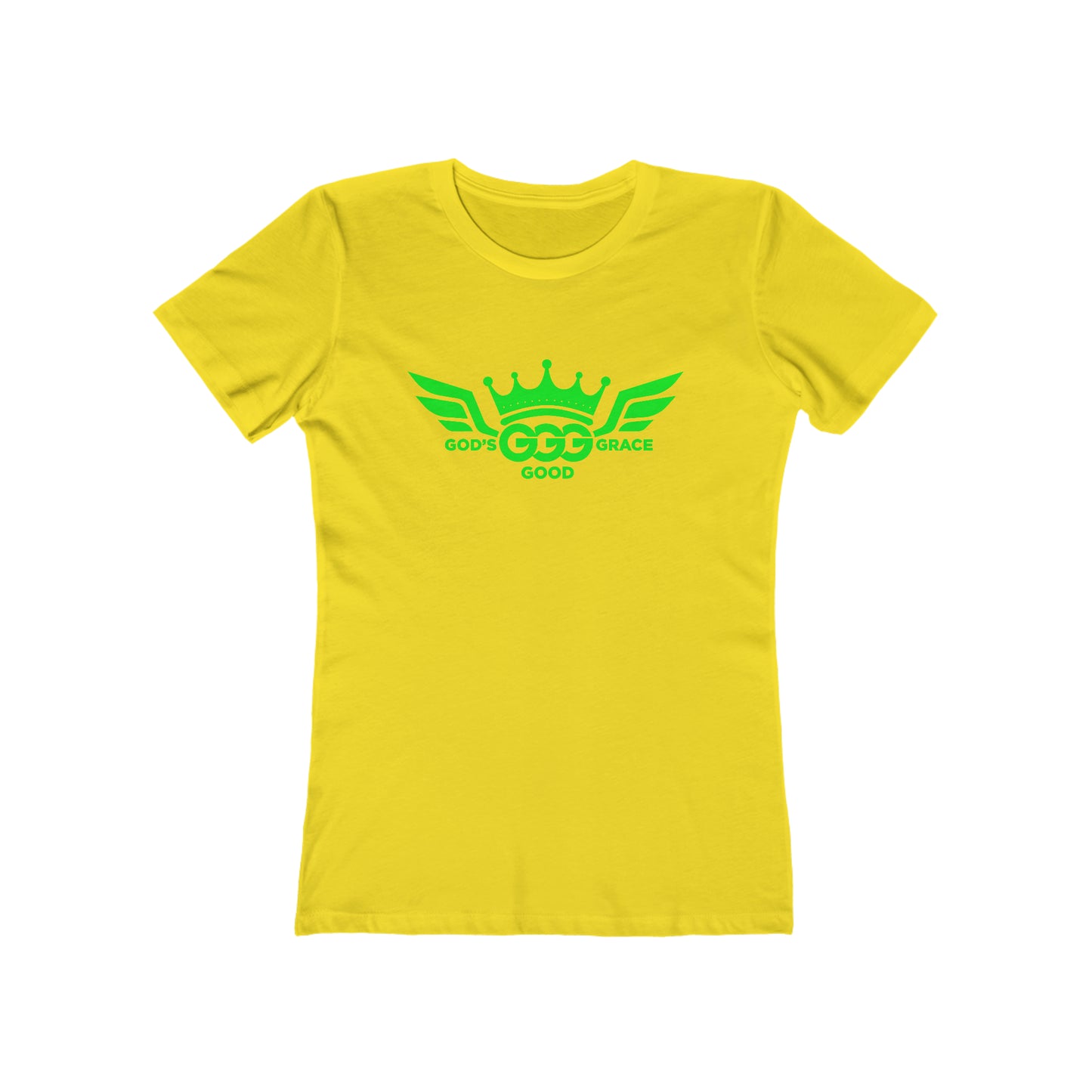 A...florsnt GREEN LOGO...(RUNS SMALLER THEN USUAL) yellow WOMENS tee..