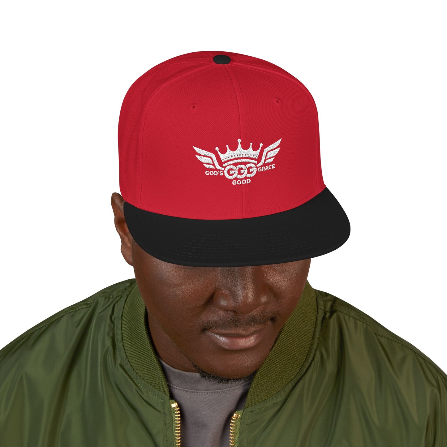 N...GGG  EMBROIDERY ..Multiple colors, Mens White logo Snapback Hat