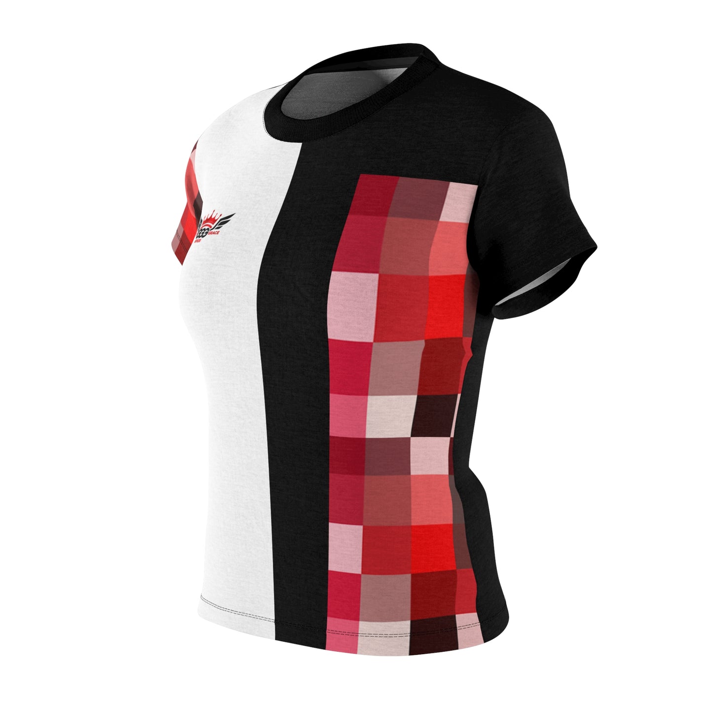 J...GGG red,black,white design Women's AOP Cut & Sew Tee