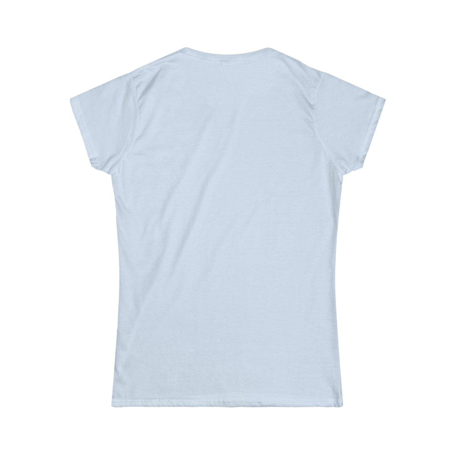 C....WHITE LOGO WOMENS light blue Softstyle Tee