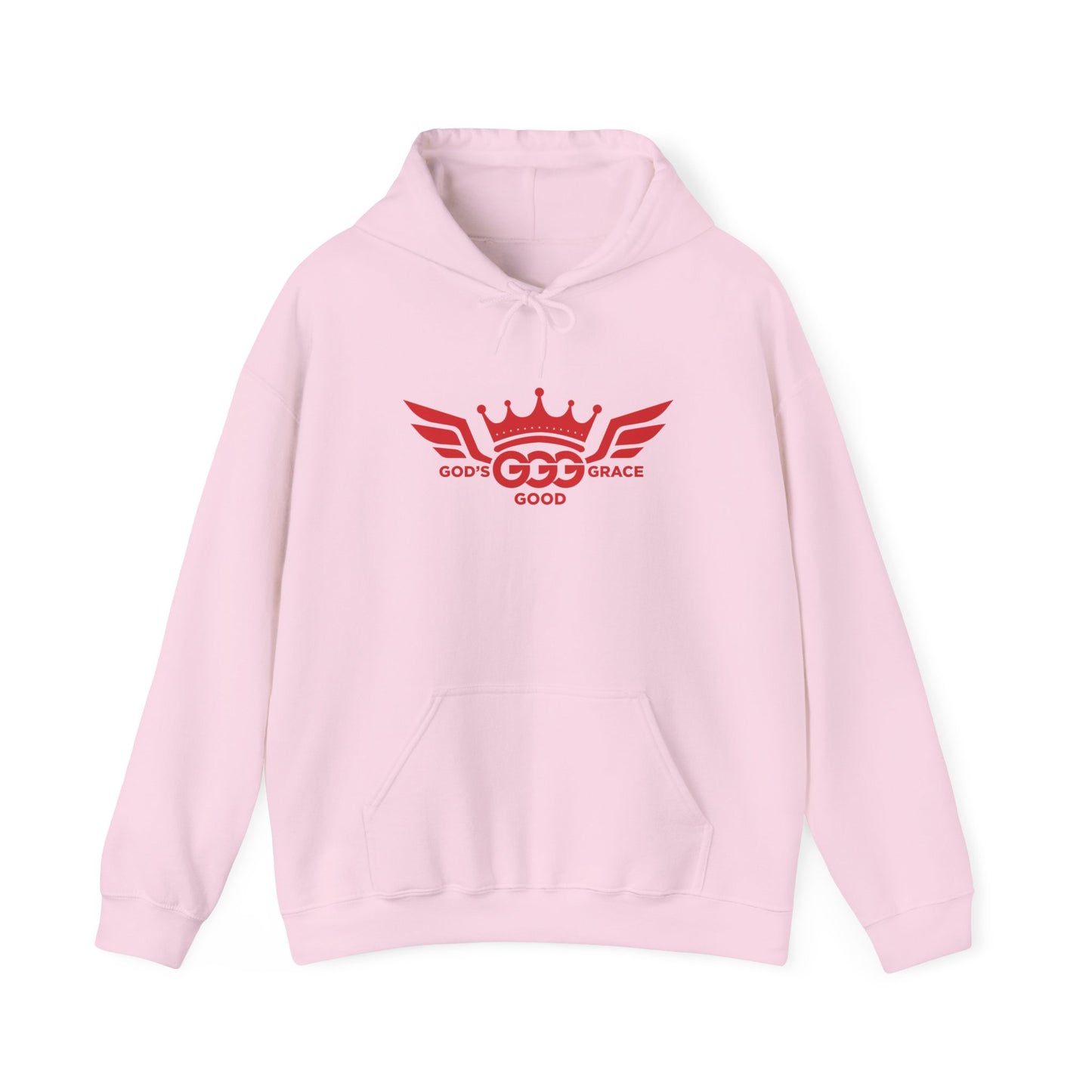 C...RED LOGO light pink Unisex Heavy Blend™ Hooded Sweatshirt