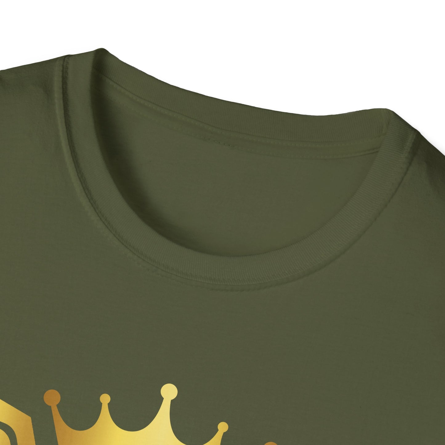 A...GOLD LOGO Army green Unisex SOFTSTYLE T-Shirt