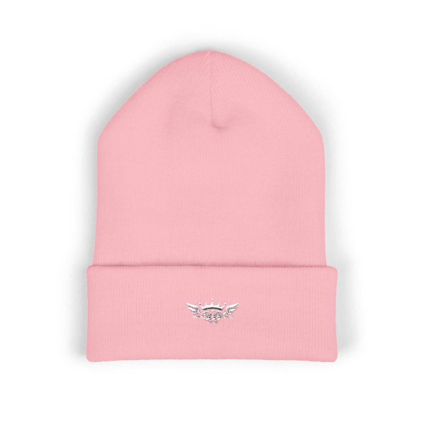 T...GGG White Logo Embroidered Classic Cuffed Beanie —MULTIPLE COLORS... Knit Hat