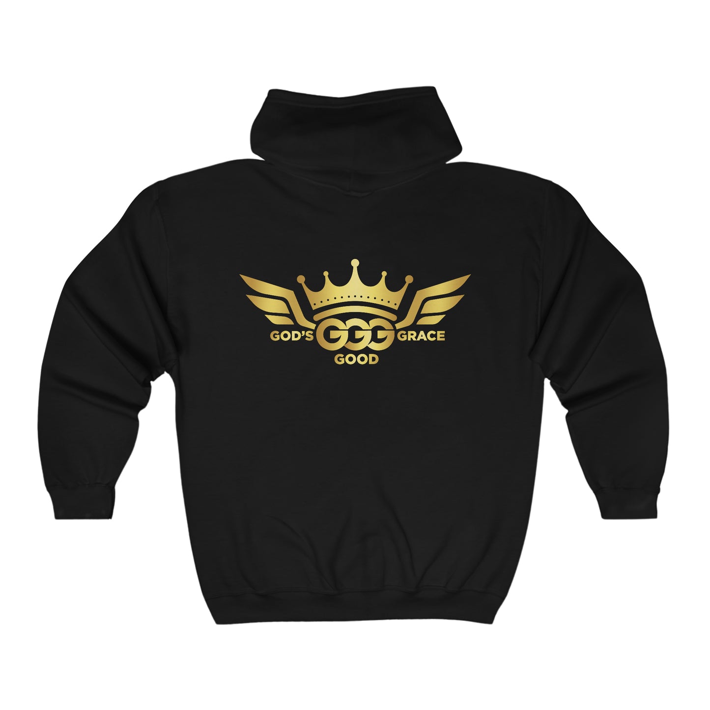 A...GOLD LOGO THIN SPRING TIME Unisex Heavy Blend™ Full Zip Hooded Sweatshirt