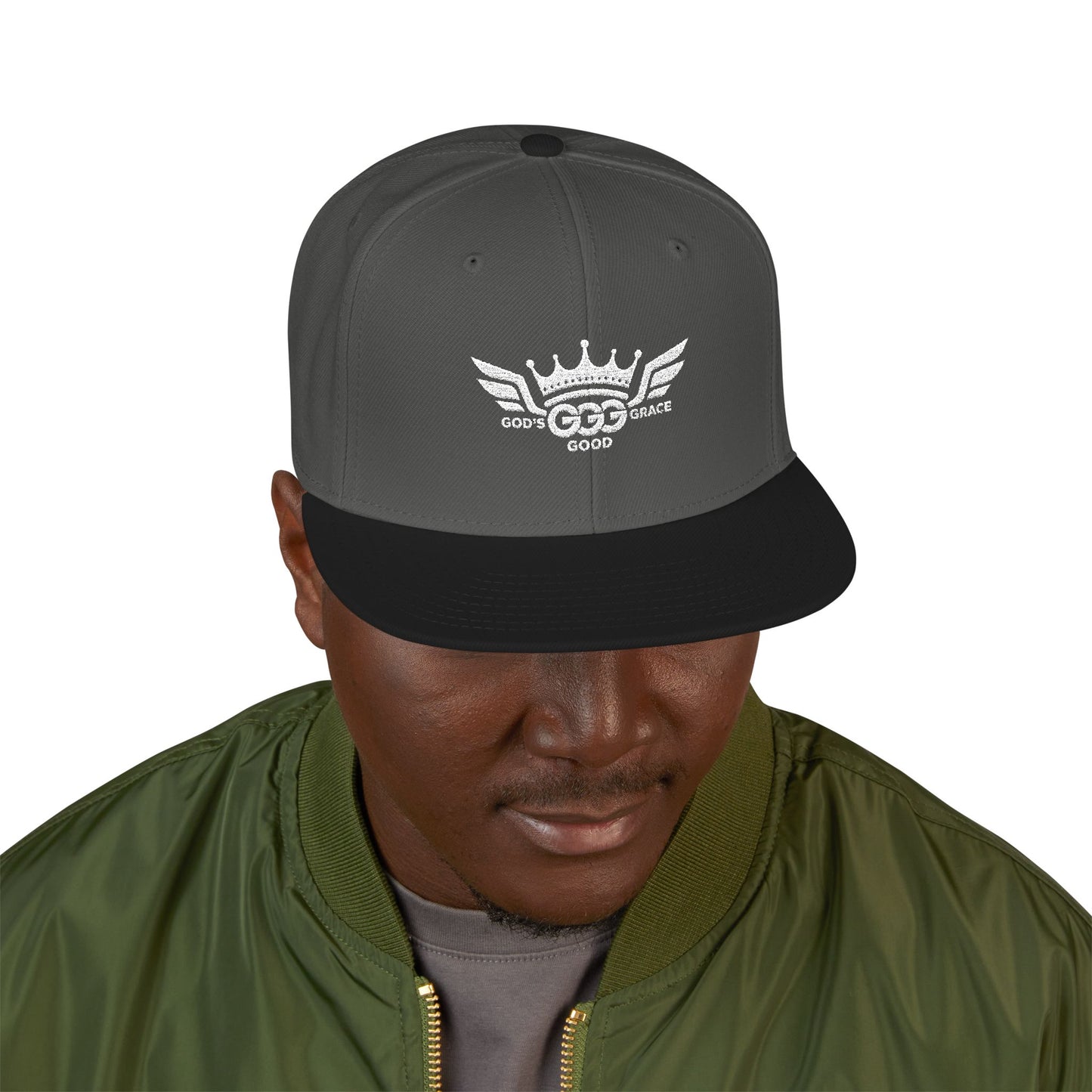 N...GGG  EMBROIDERY ..Multiple colors, Mens White logo Snapback Hat