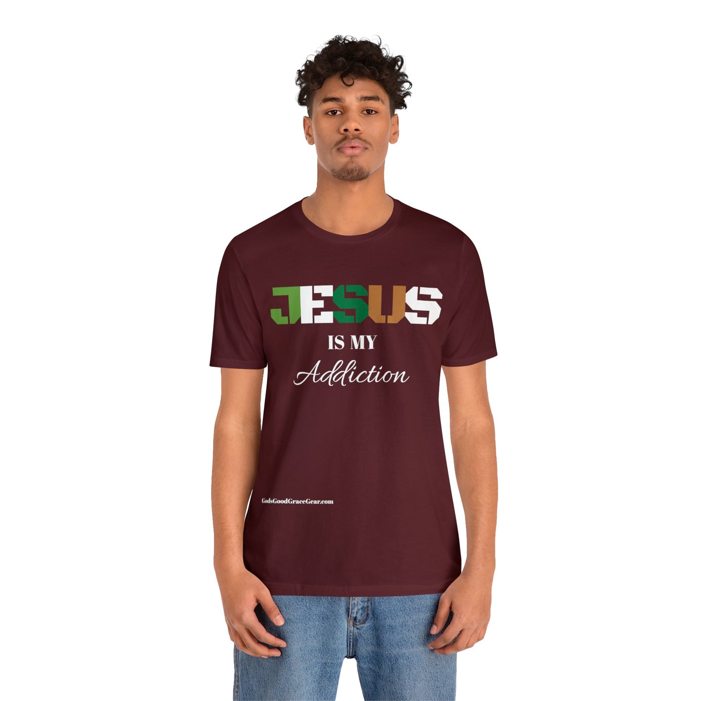 B...JESUS (Addiction) Unisex Jersey Short Sleeve Tee