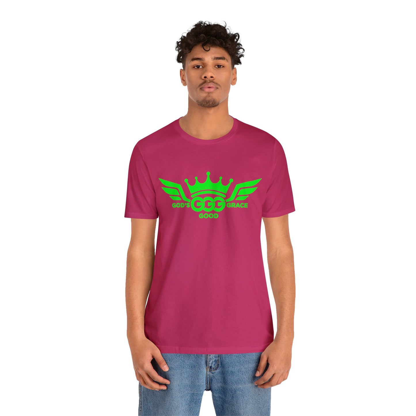 B...florsnt GREEN LOGO berry Unisex Jersey Short Sleeve Tee