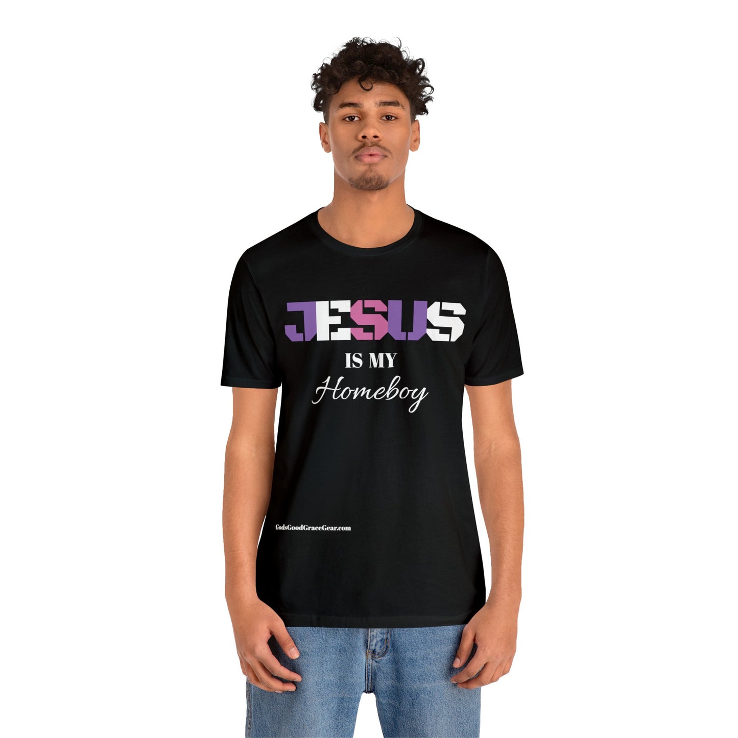 B....JESUS (Homeboy) Unisex Jersey Short Sleeve Tee