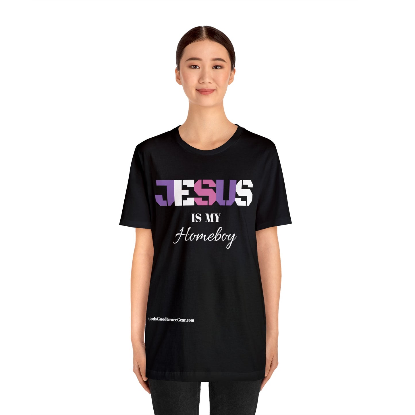 B....JESUS (Homeboy) Unisex Jersey Short Sleeve Tee