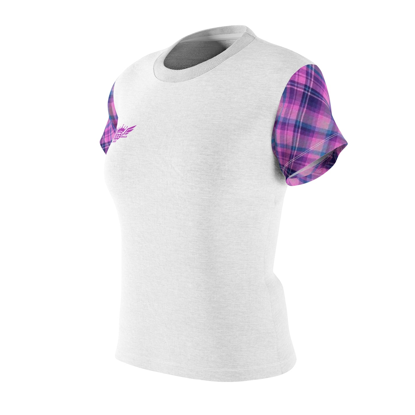 L...GGG b lite purple,white design Women's AOP Cut & Sew Tee