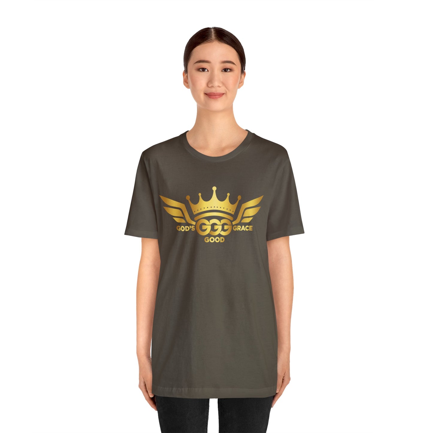 A....GOLD LOGO army Unisex Jersey Short Sleeve Tee